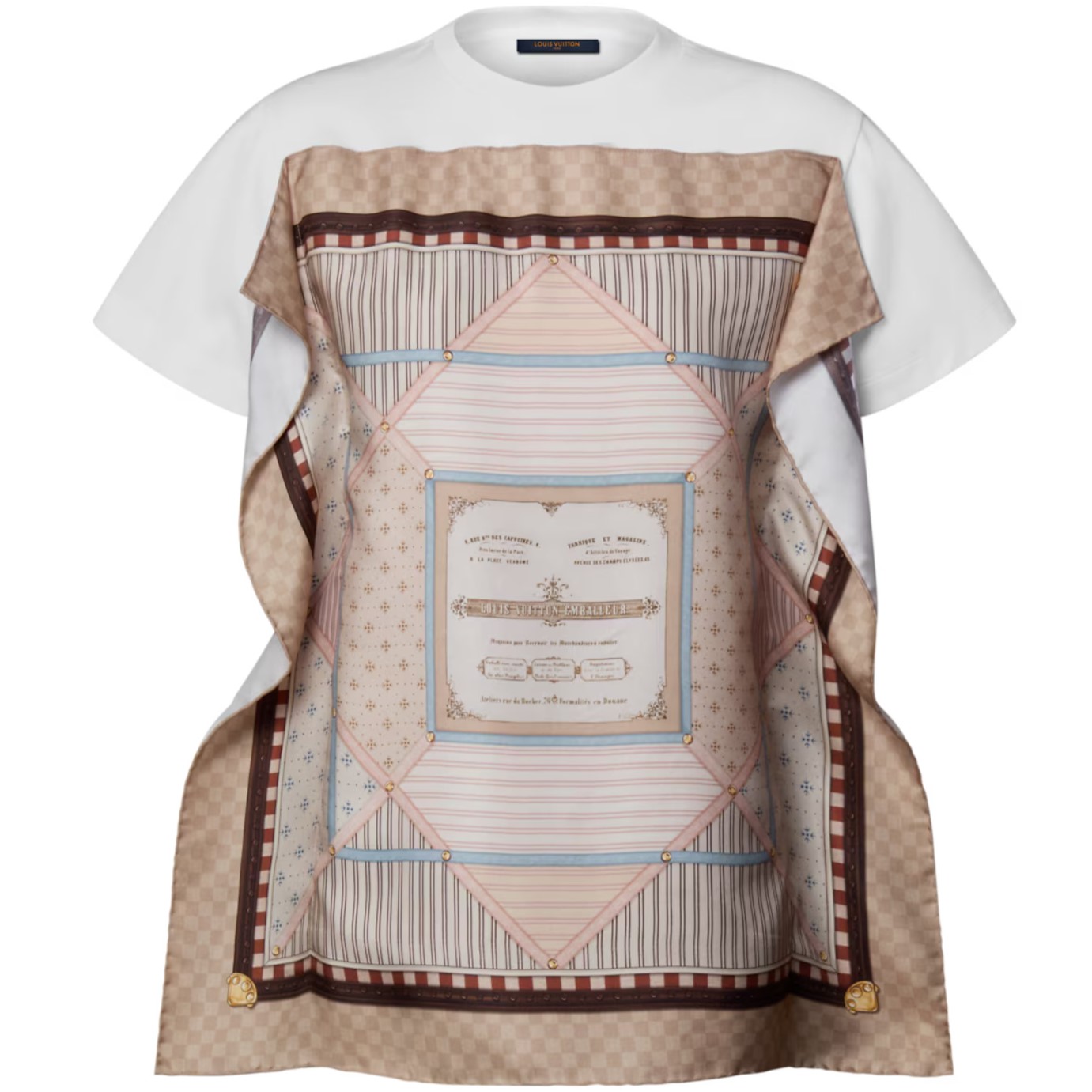 Áo LV Trunk Scarf Front T-Shirt 6