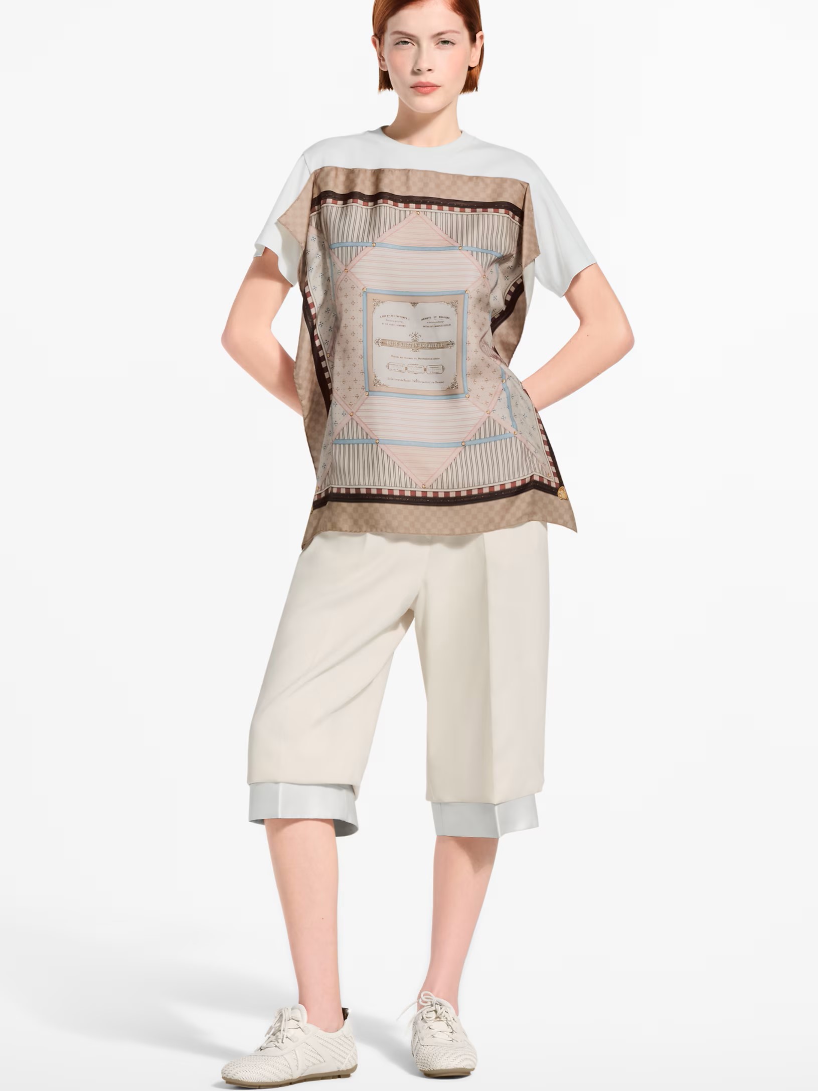 Áo LV Trunk Scarf Front T-Shirt 7