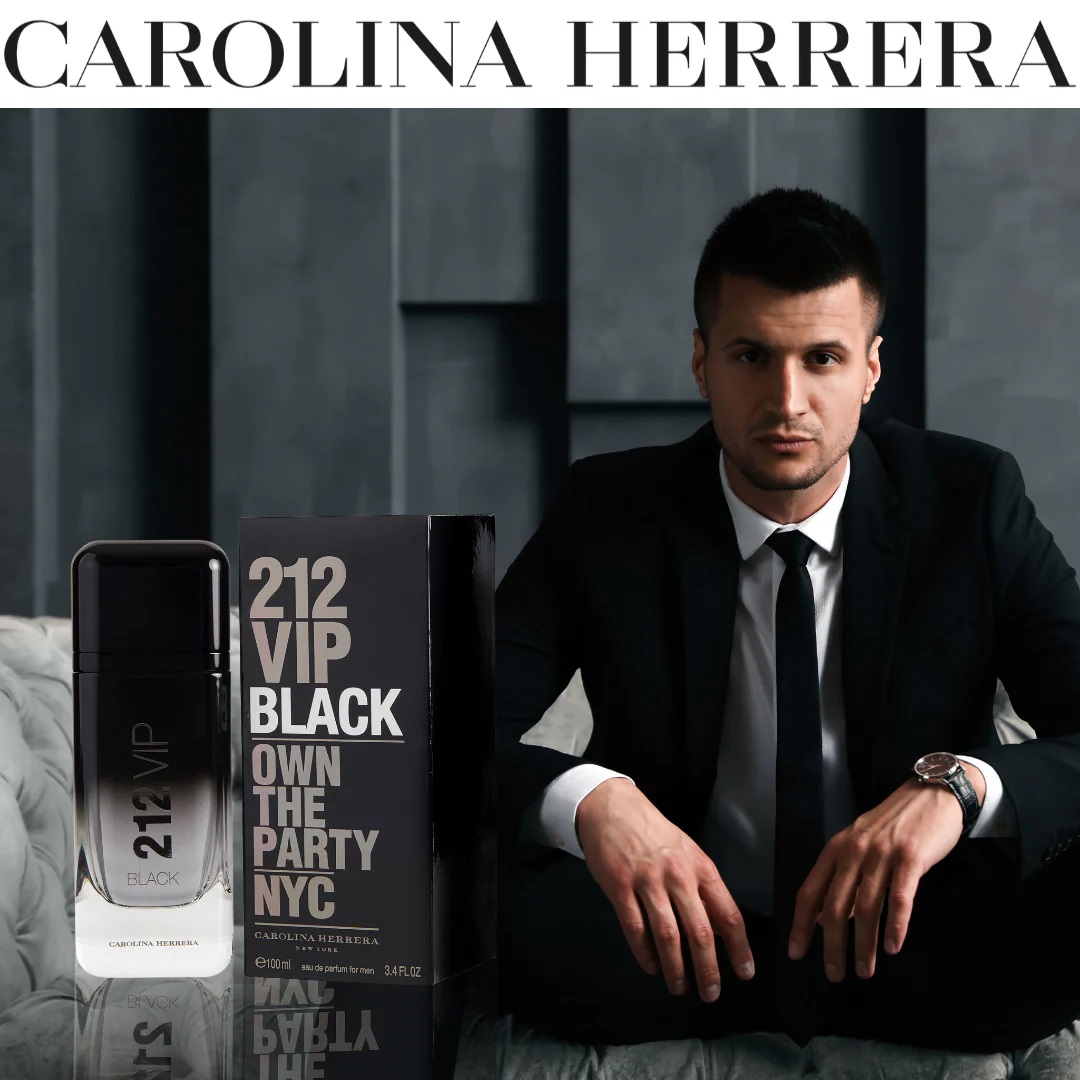 Nước hoa nam Carolina Herrera 212 Vip Black Eau de parfum 9