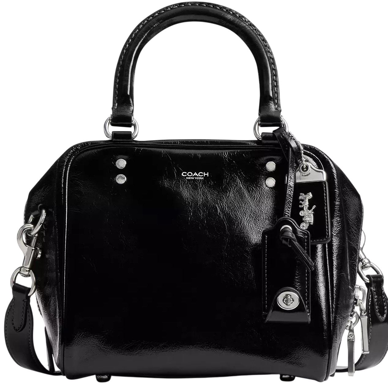 Túi Coach nữ Cube Rogue Bag 20 Black CBH04 10