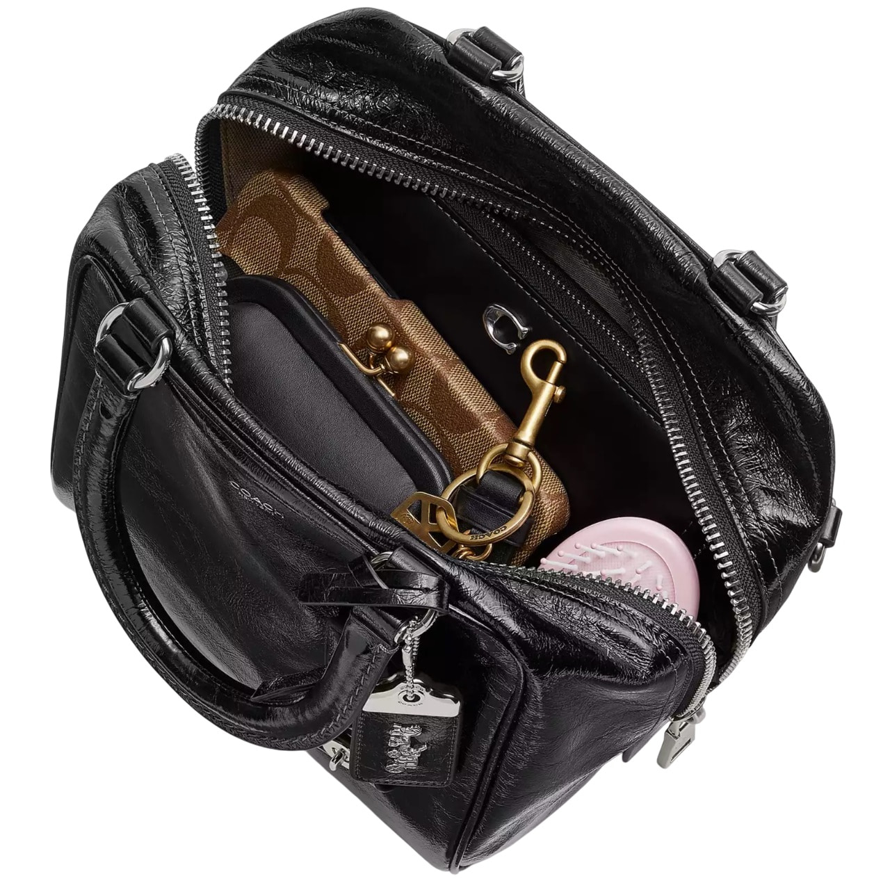 Túi Coach nữ Cube Rogue Bag 20 Black CBH04 3