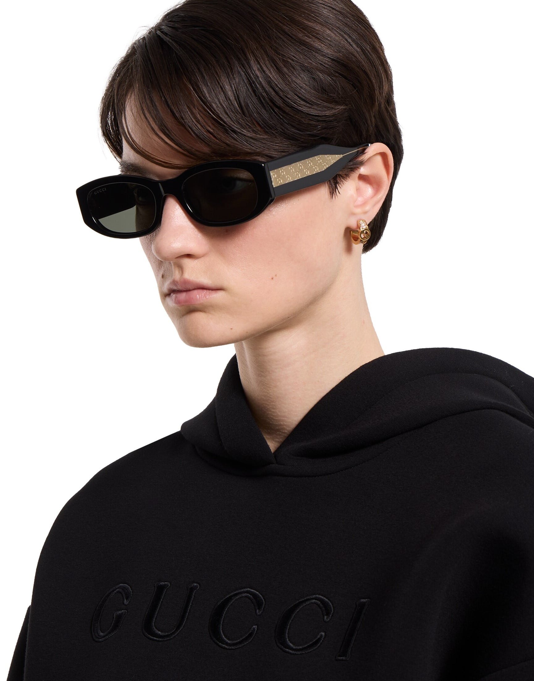 Kính Gucci Specialized Fit Rectangular Sunglasses GG2068SA 001 2