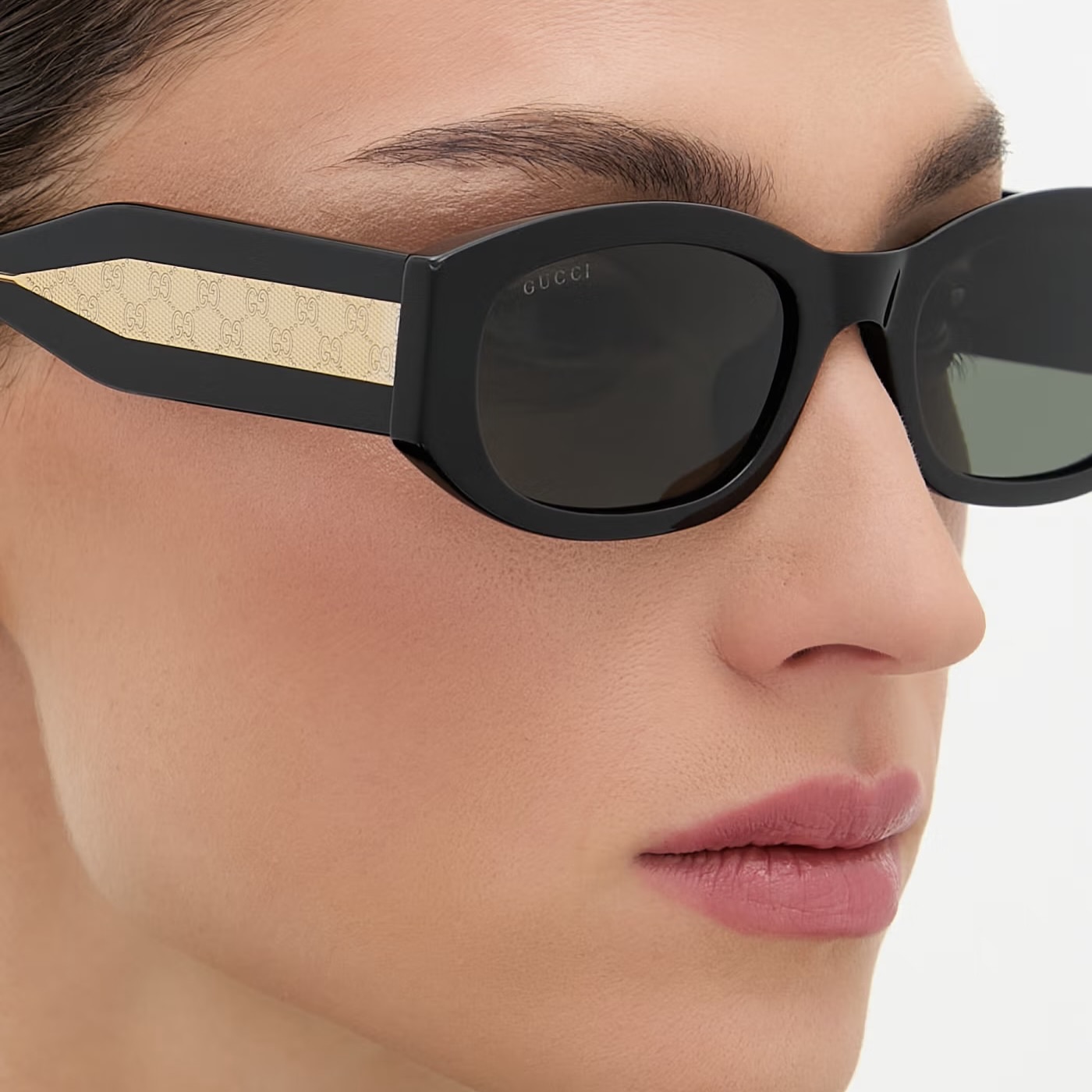 Kính Gucci Specialized Fit Rectangular Sunglasses GG2068SA 001 12