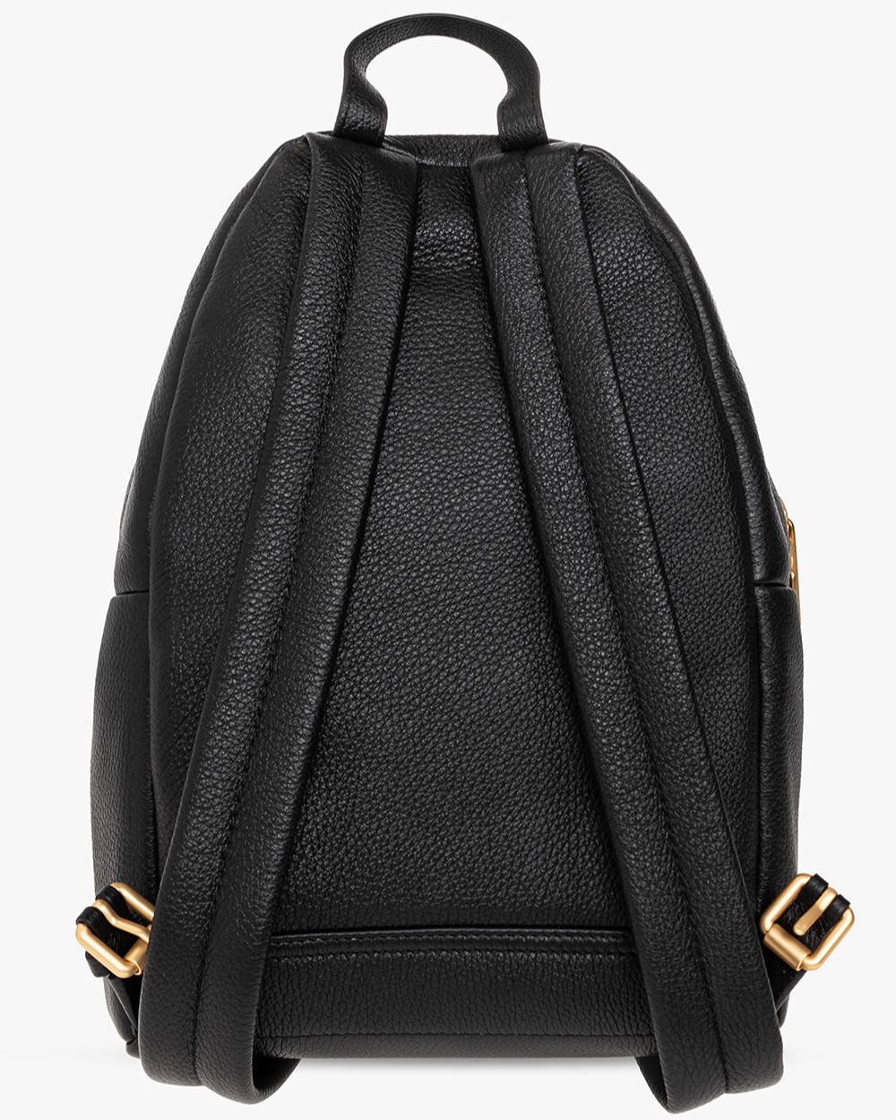 BALO NỮ MOSCHINO BLACK LEATHER BACKPACK WITH LOGO 1