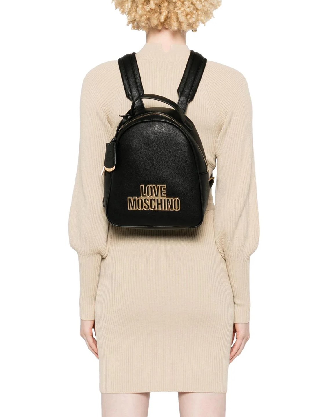Balo nữ Love Moschino Cut Out City Rucksack Black 1
