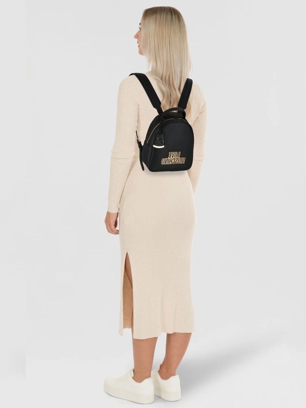 Balo nữ Love Moschino Cut Out City Rucksack Black 7