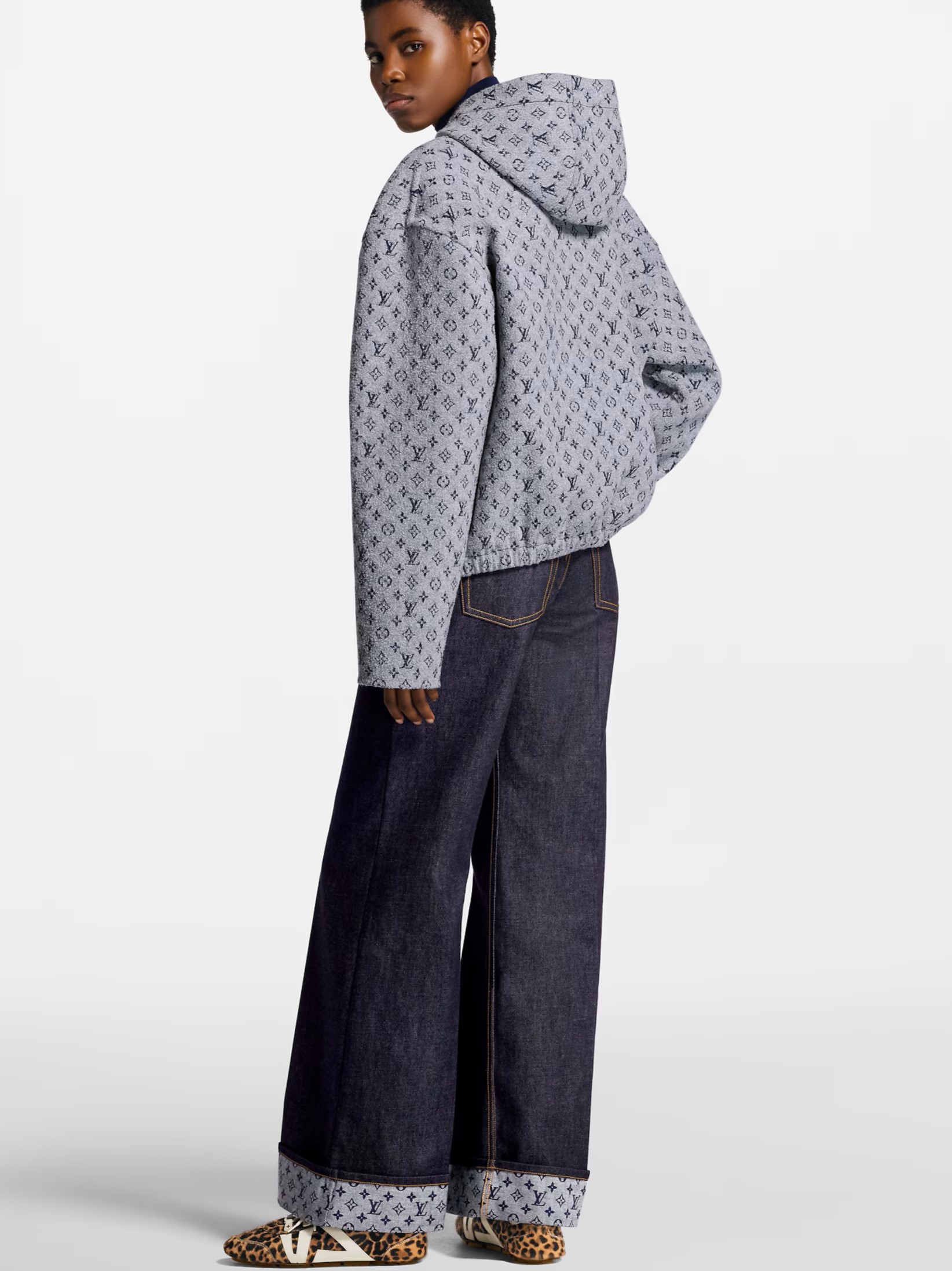 Áo khoác LV Louis Vuitton Monogram Bouclé Hoodie 5