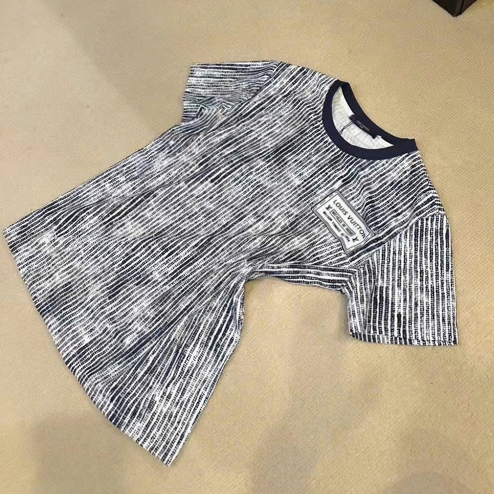 Áo thun LV tay ngắn màu loang 7