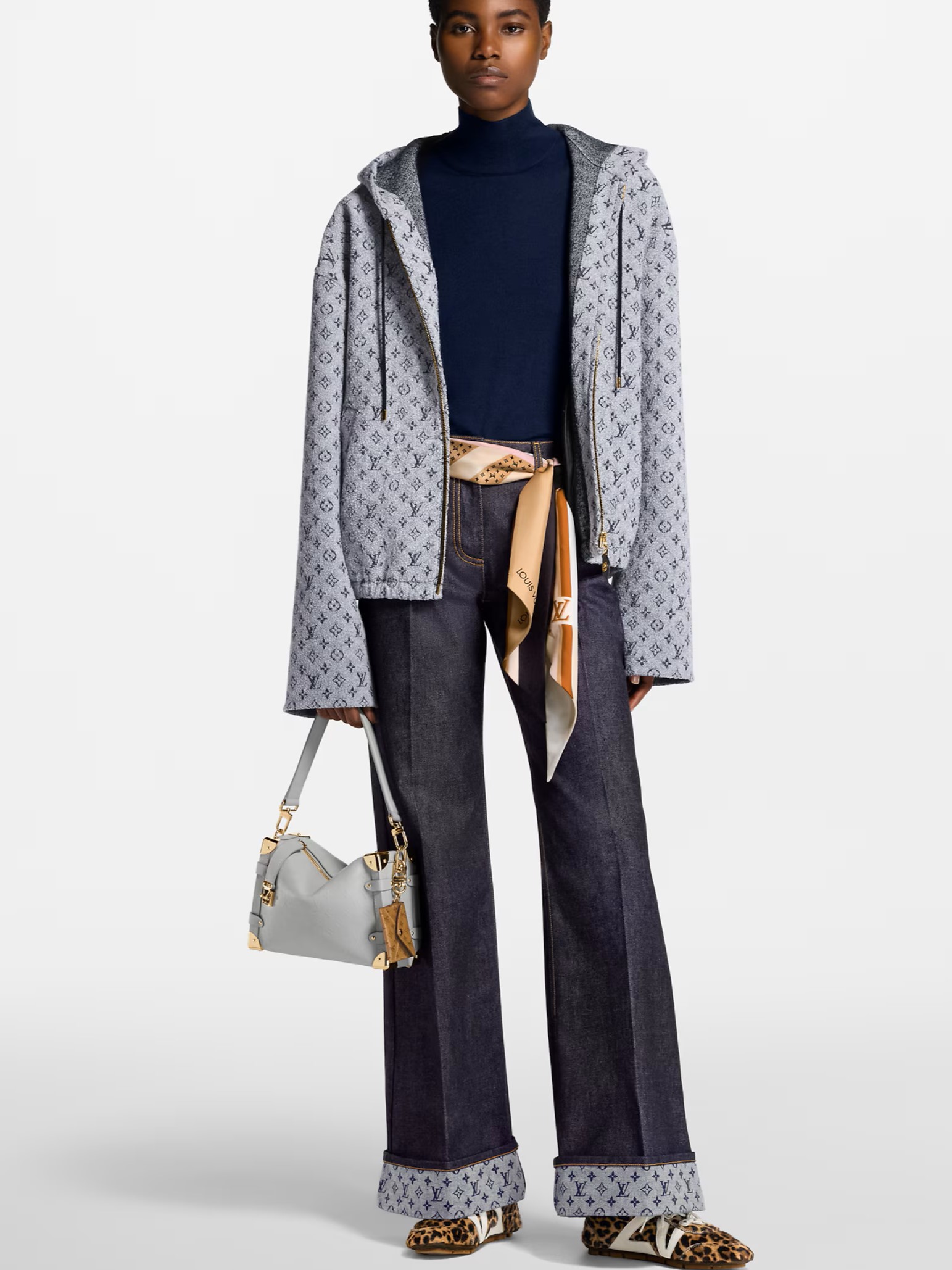 Áo khoác LV Louis Vuitton Monogram Bouclé Hoodie 7