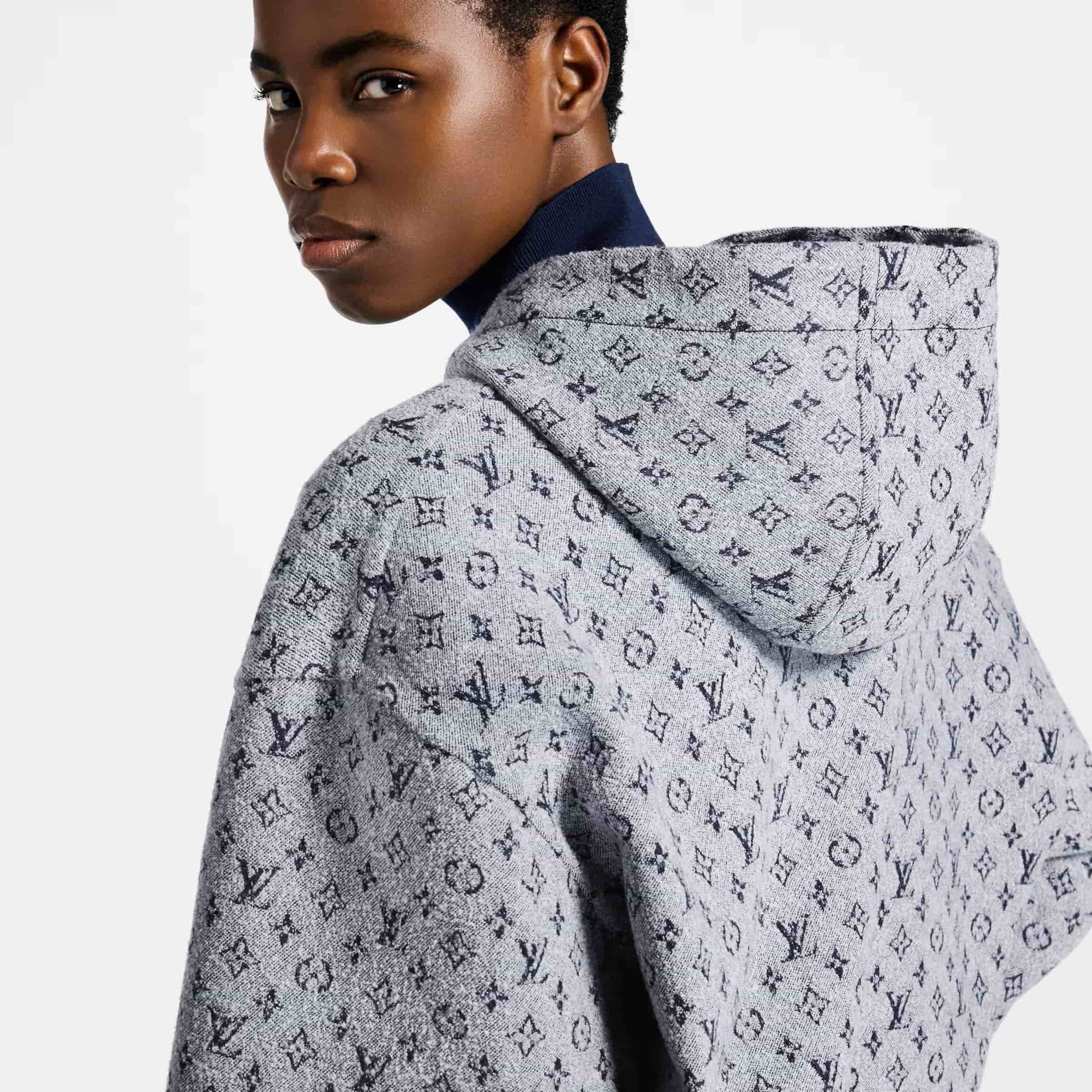 Áo khoác LV Louis Vuitton Monogram Bouclé Hoodie 8