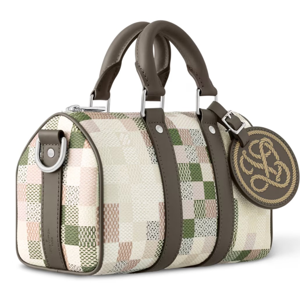 Túi Louis Vuitton Keepall Bandoulière 25 Khaki Damoflage Canvas 3
