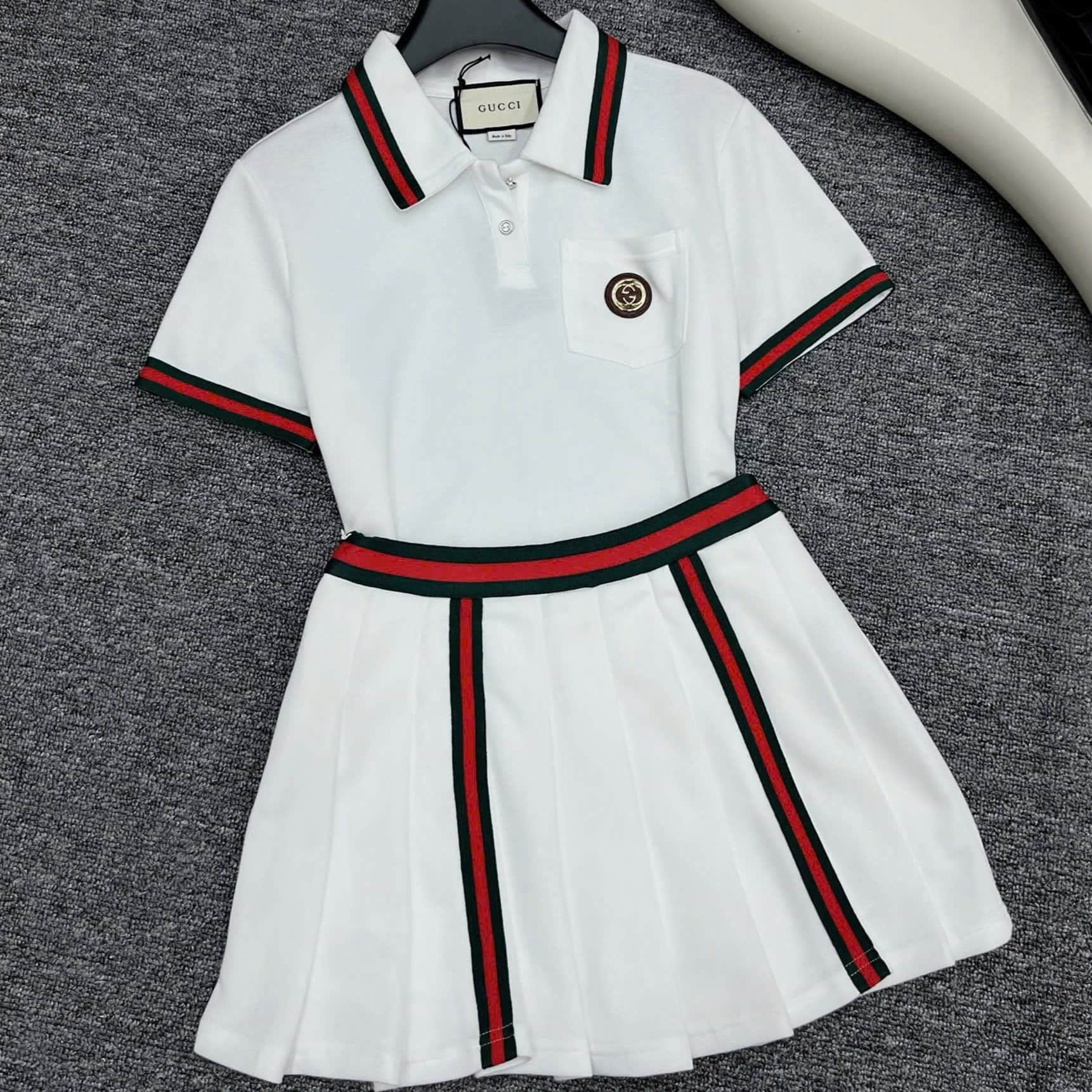 Set thời trang áo váy xòe thun Gucci 7