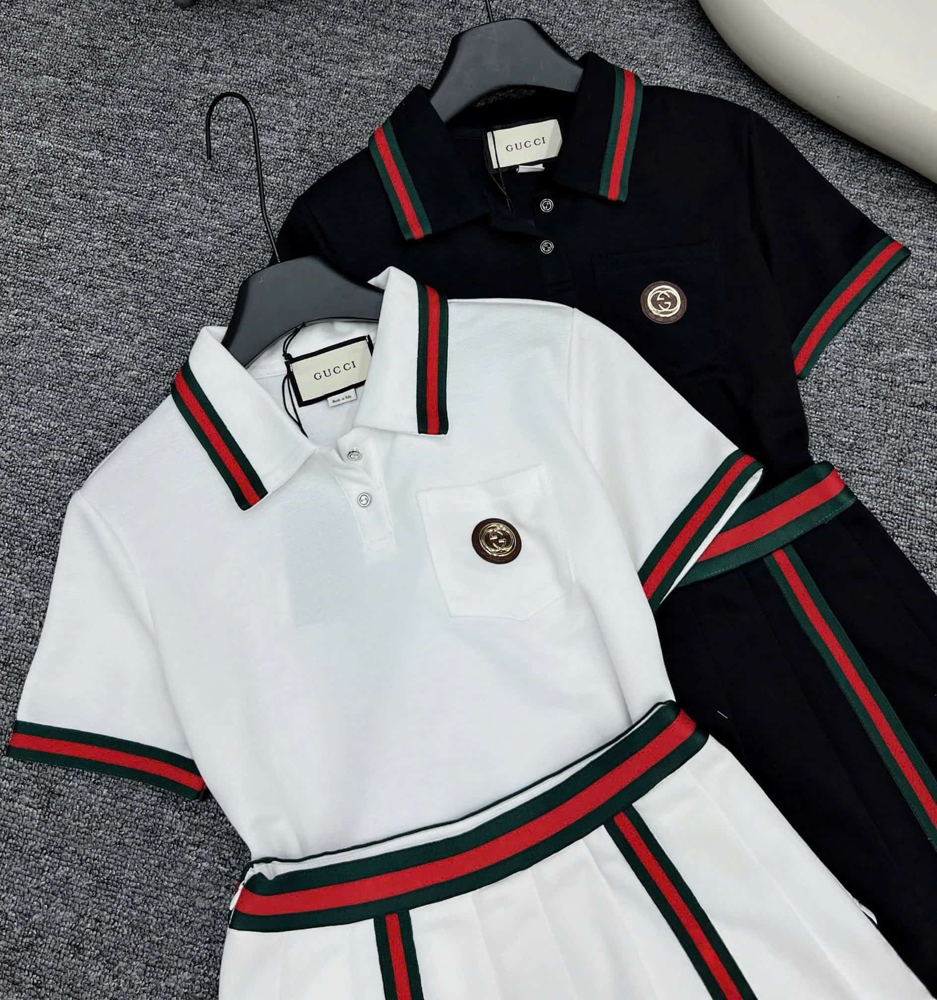 Set thời trang áo váy xòe thun Gucci 8