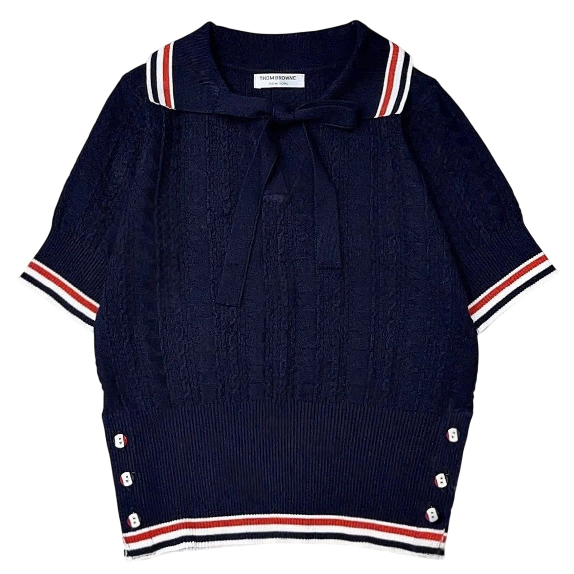 Áo len Thom Browne cổ nơ 1