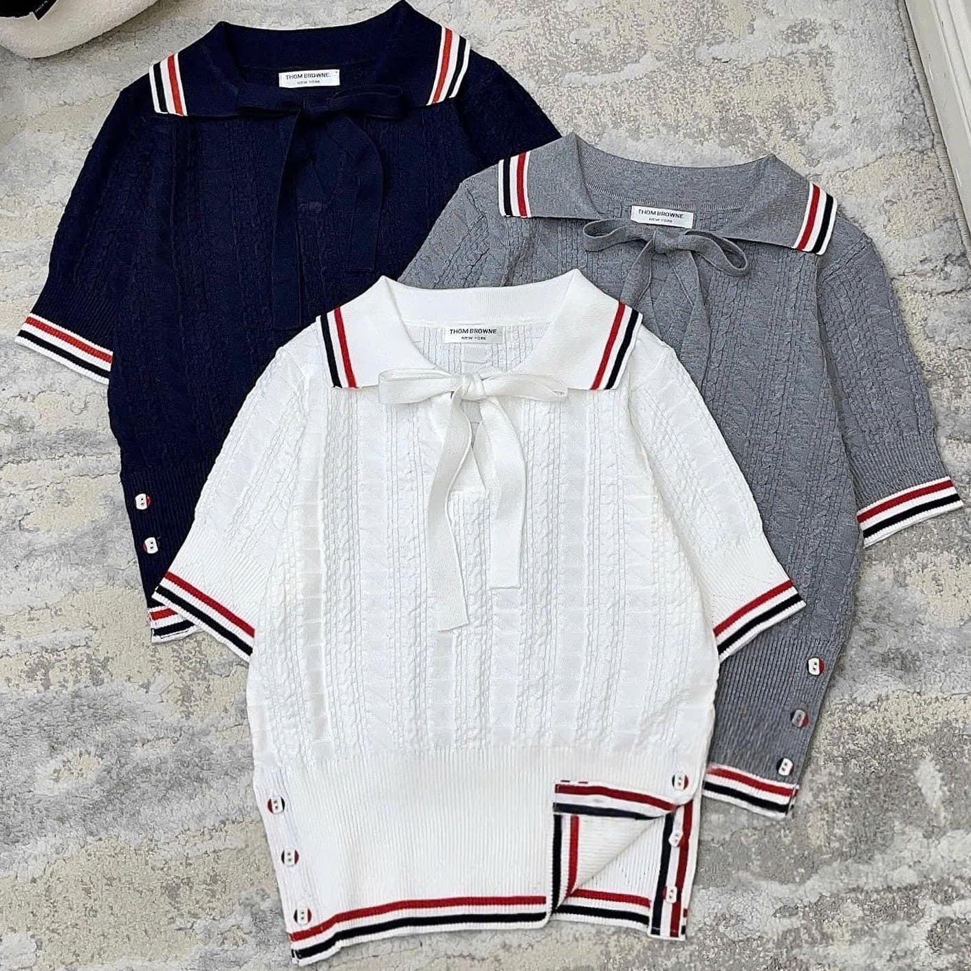Áo len Thom Browne cổ nơ 2