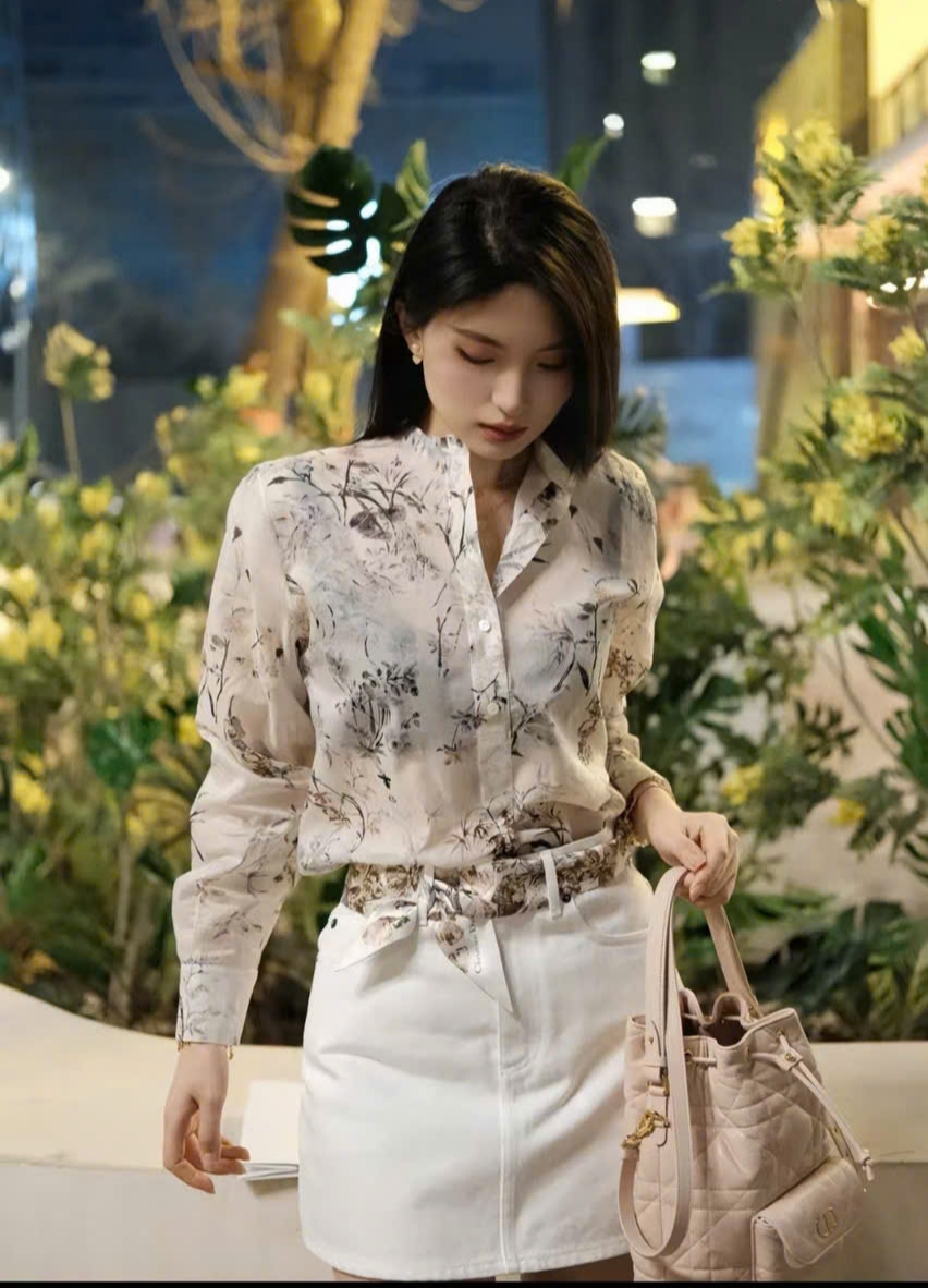 Sơ mi Dior mẫu mới họa tiết limited 4