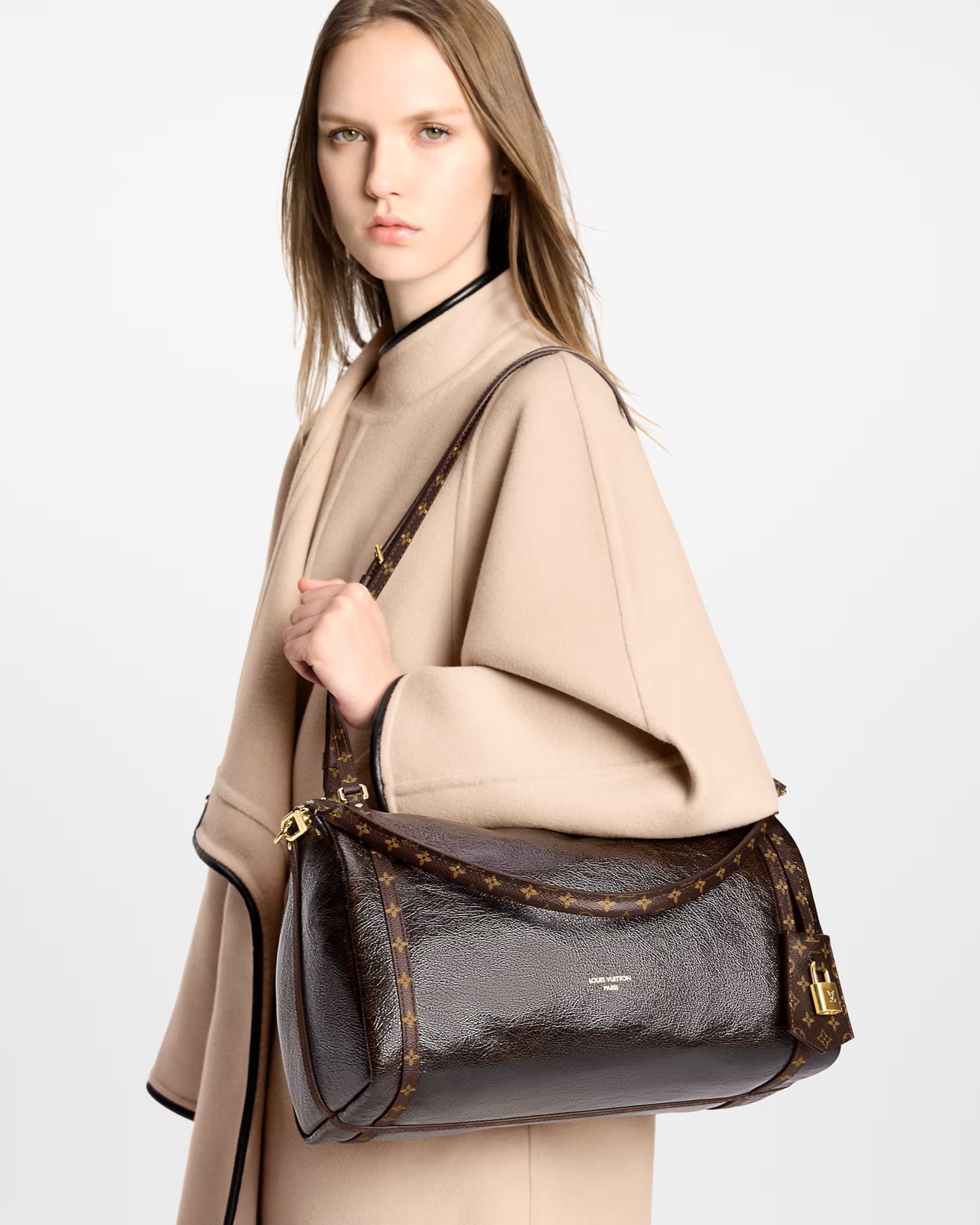 Túi Louis Vuitton Express MM Saga Acajou 2
