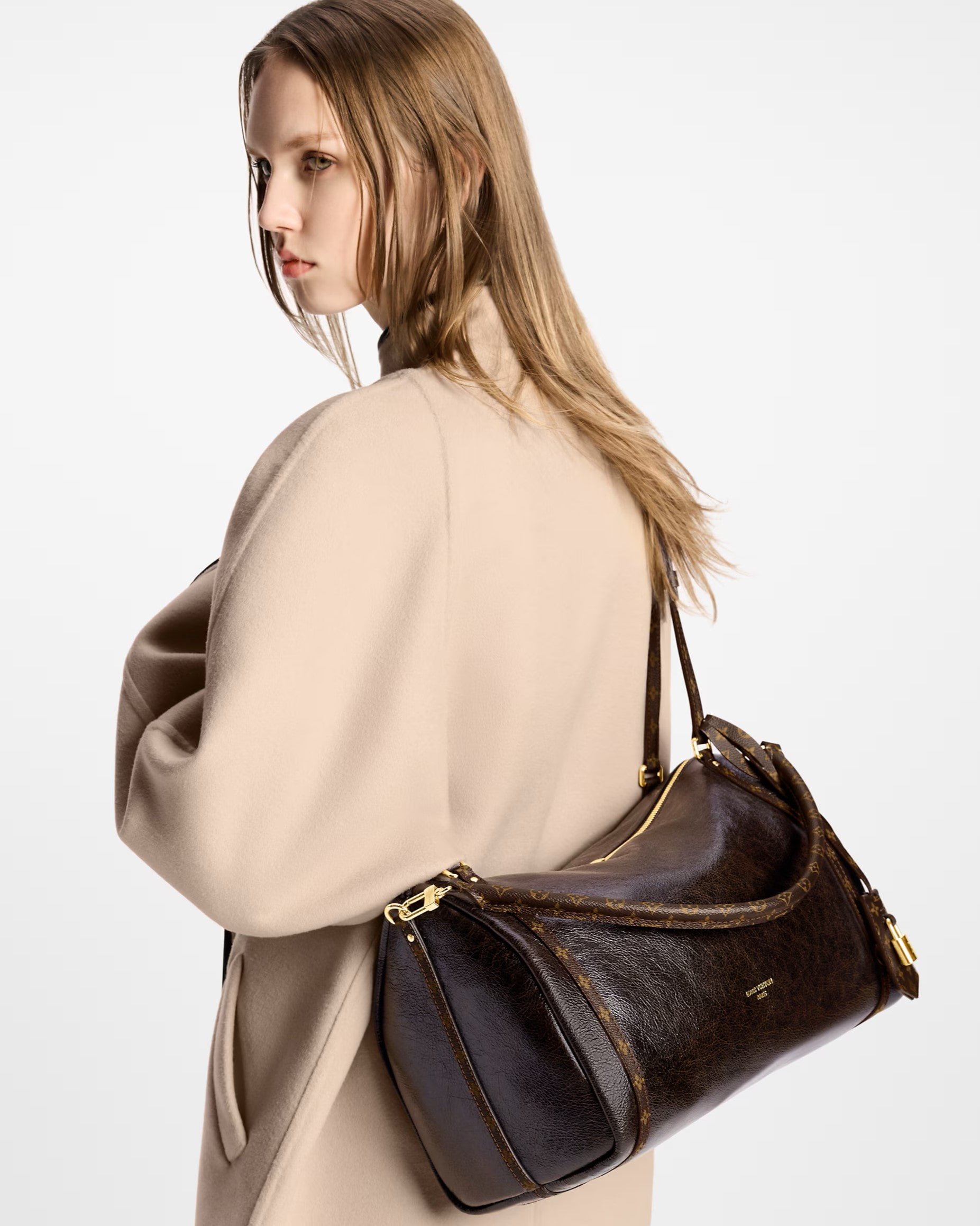 Túi Louis Vuitton Express MM Saga Acajou 12