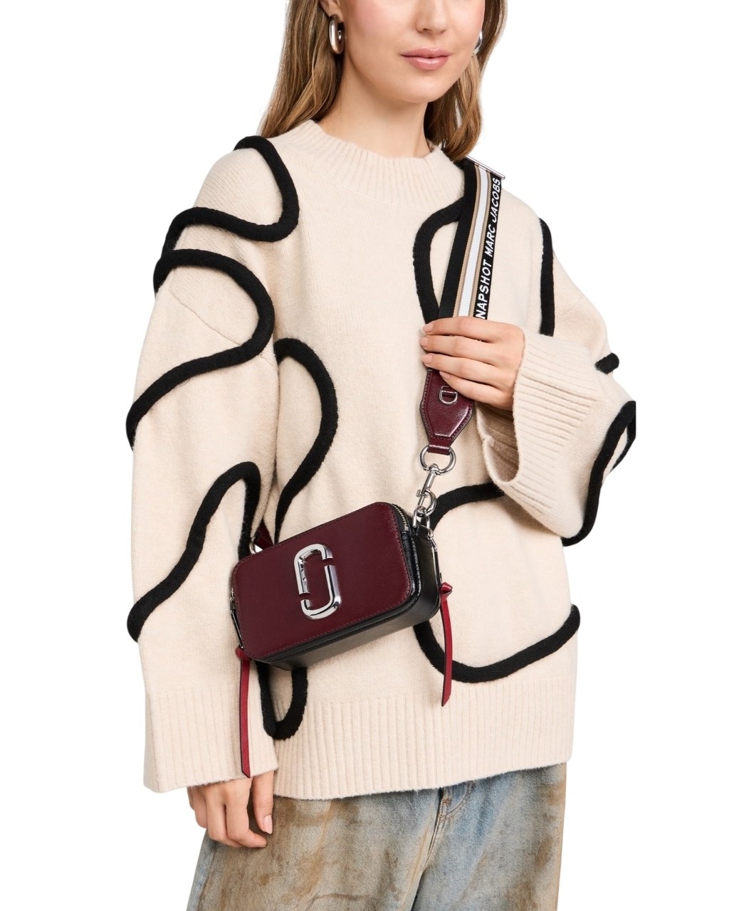 Túi đeo vai Marc Jacobs màu đỏ The Snapshot Crossbody Bag Oxblood Multi 2S3HCR500H03 10