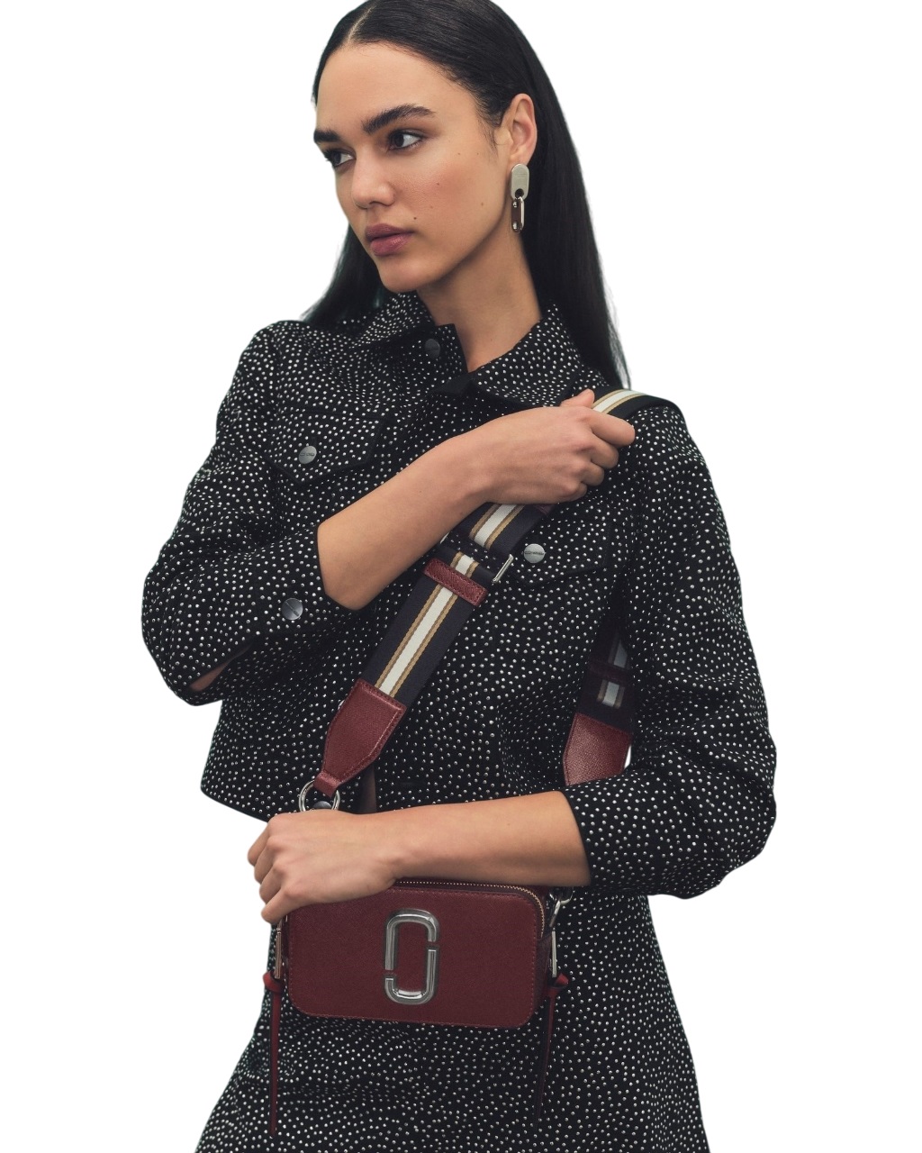 Túi đeo vai Marc Jacobs màu đỏ The Snapshot Crossbody Bag Oxblood Multi 2S3HCR500H03 15