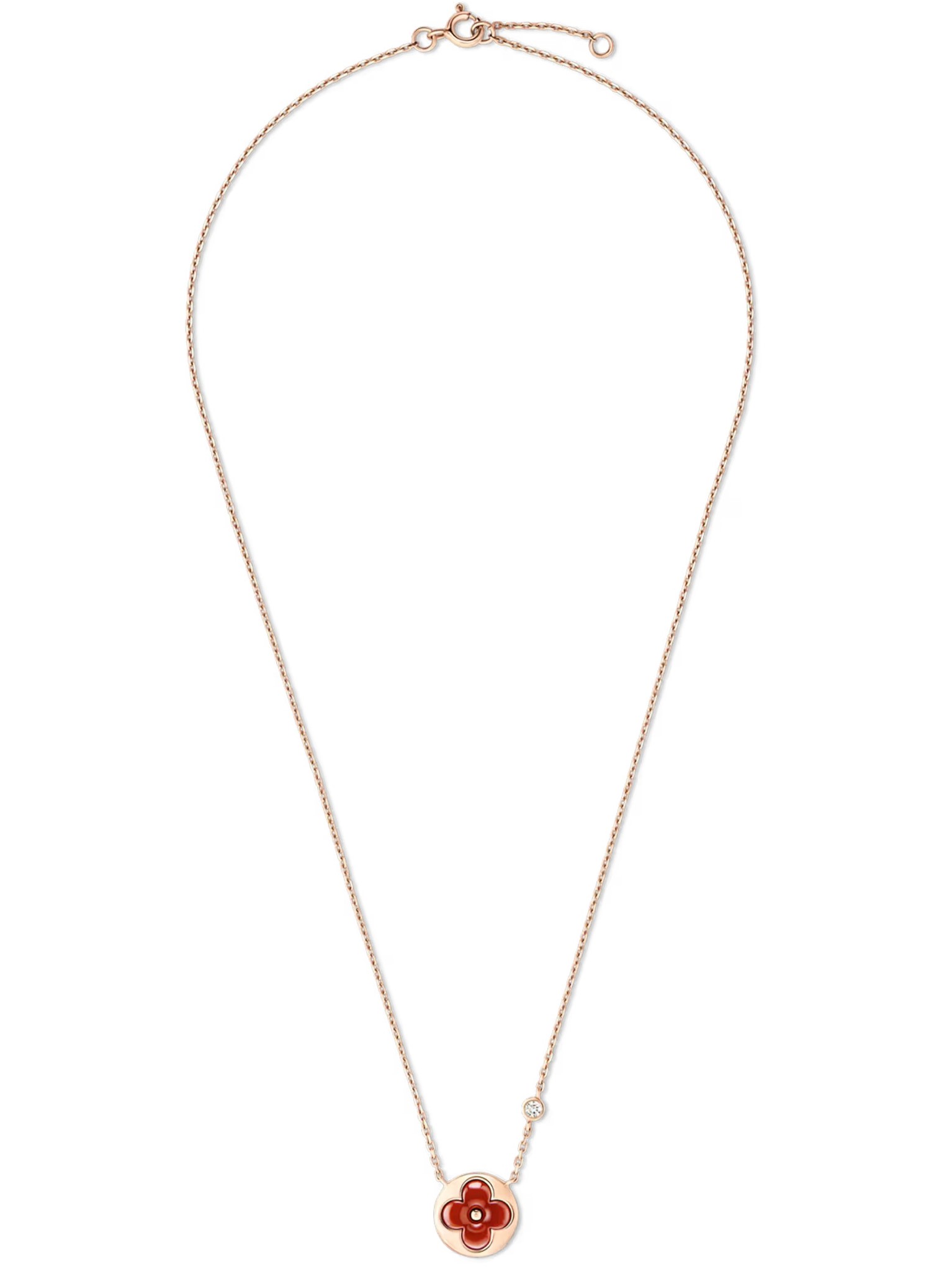 Dây chuyền Louis Vuitton Color Blossom BB Sun Pendant Cornelian and Diamond 2