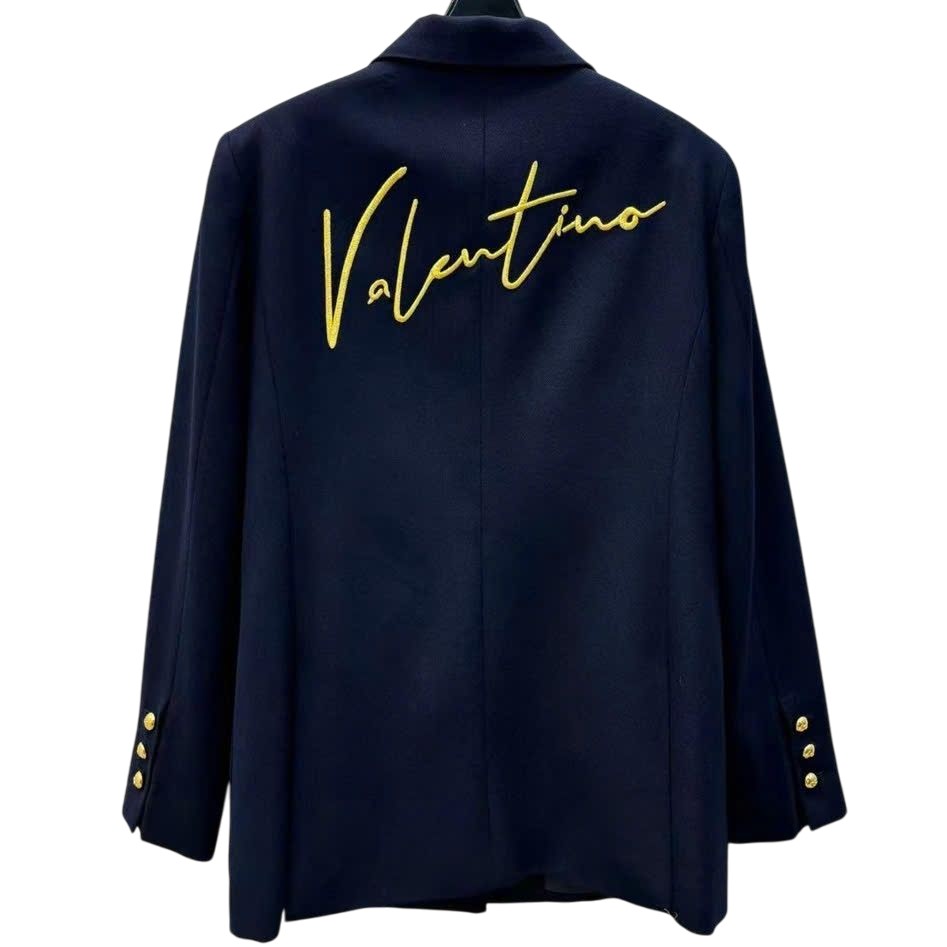 Áo khoác vest nữ Valentino xanh coban 5