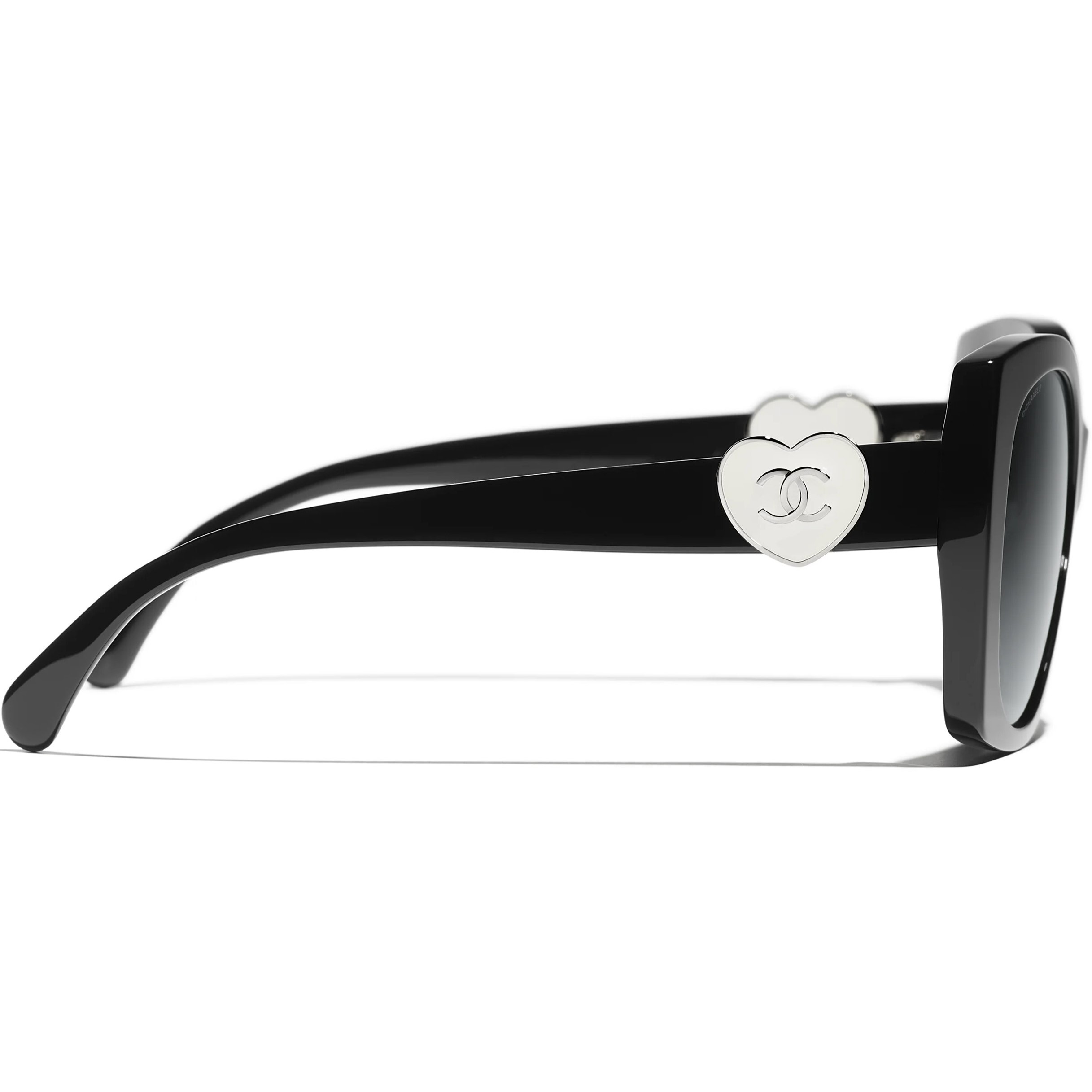 Mắt kính Chanel Square Sunglasses Acetate Black 8