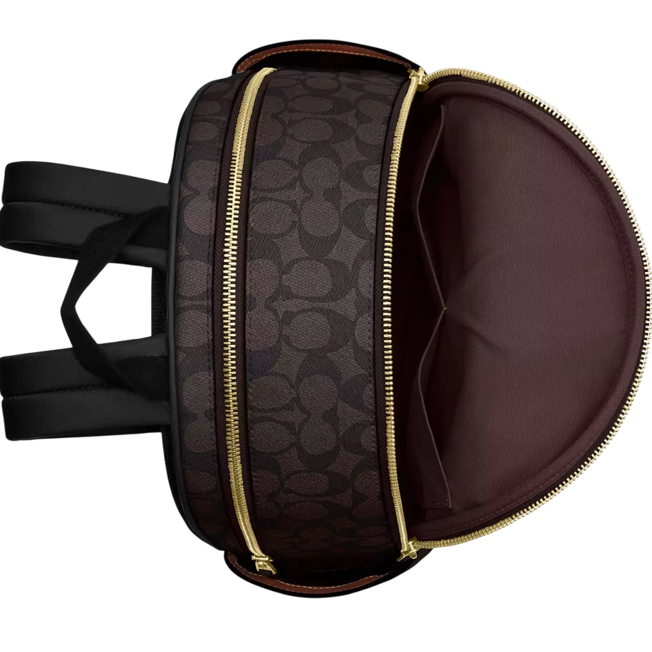 Ba lô Coach Coat Backpack in Blocked Signature Canvas Walnut CZ771 5