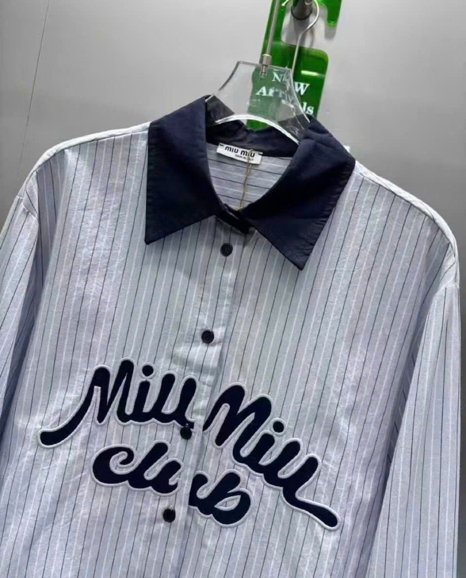 Áo tay dài cổ bẻ Miu Miu 3