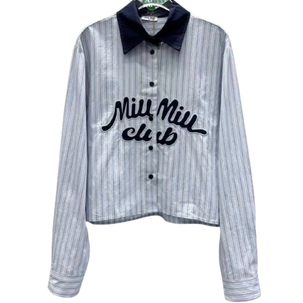 Áo tay dài cổ bẻ Miu Miu 1