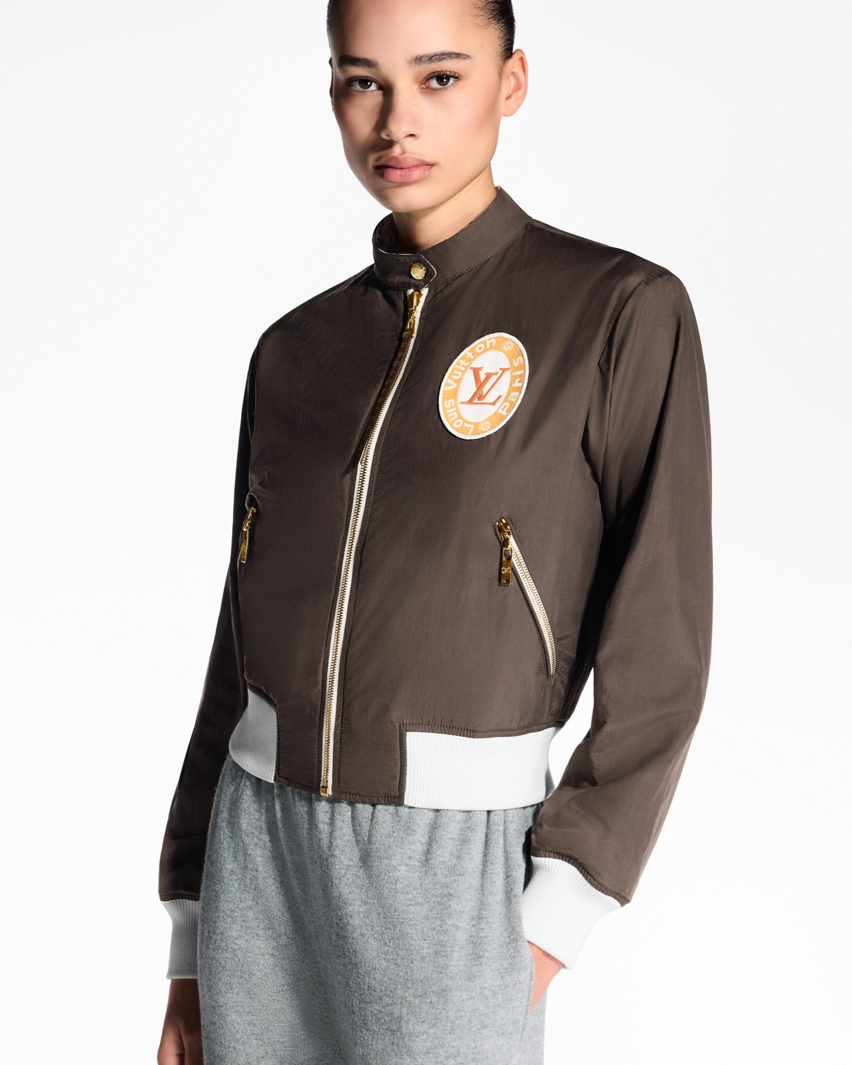 Áo khoác LV Louis Vuitton Reversible Bomber Jacket with Travel Patches 4