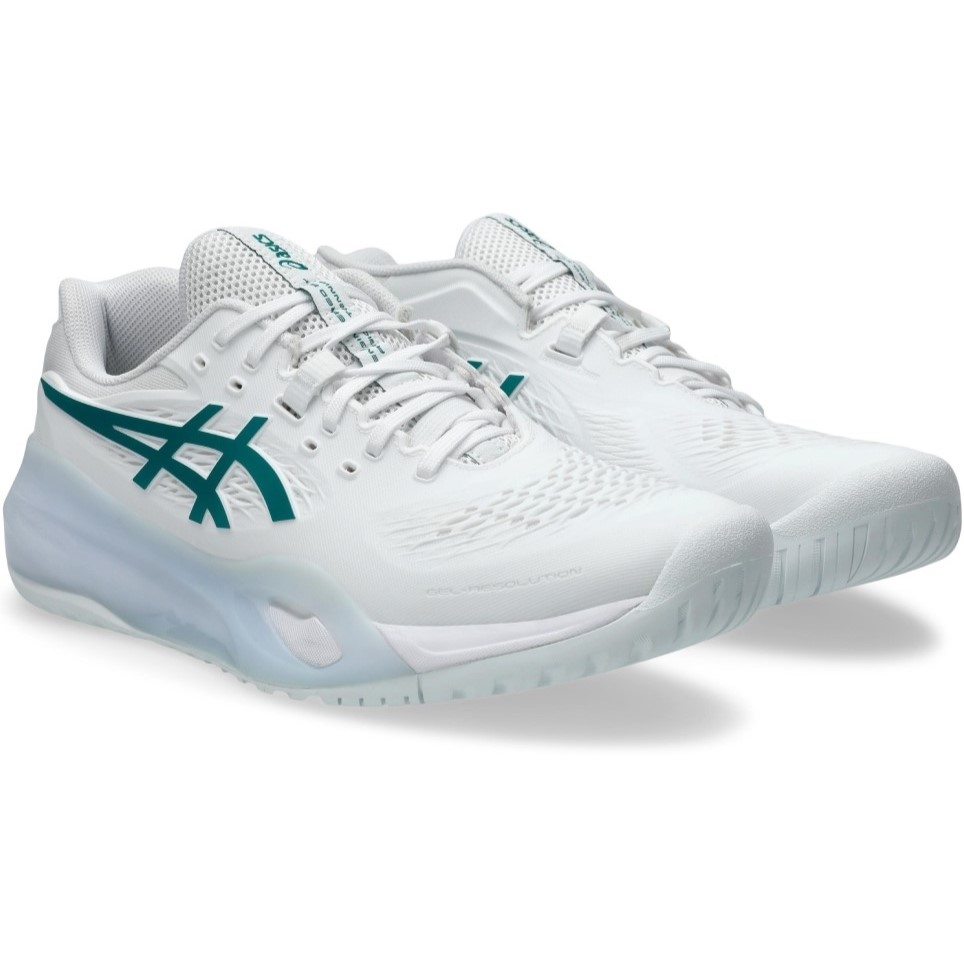 Giày Pickleball Asics Gel-Resolution X Tennis Shoes White Pitch Green 1041A481-102 4