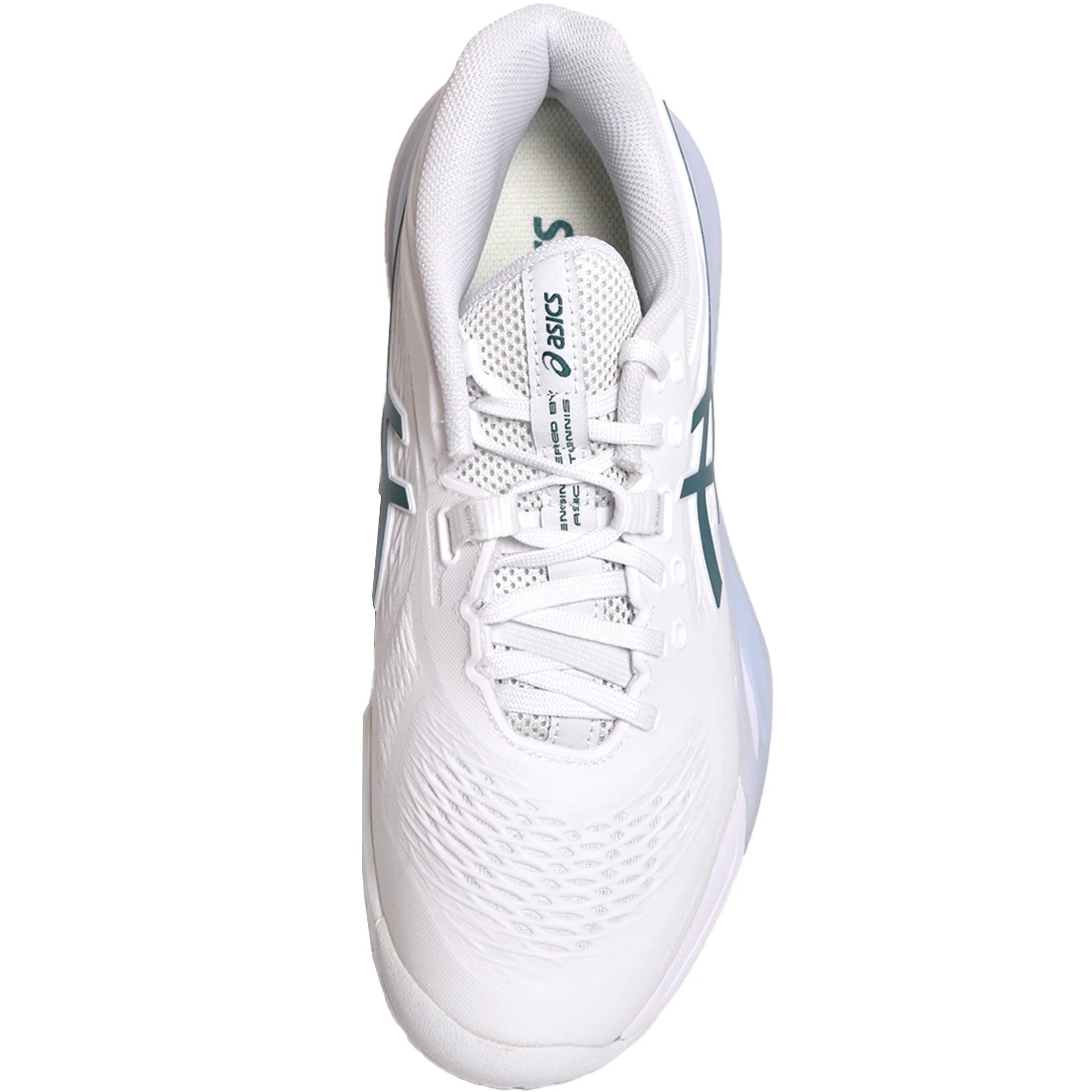 Giày Pickleball Asics Gel-Resolution X Tennis Shoes White Pitch Green 1041A481-102 8