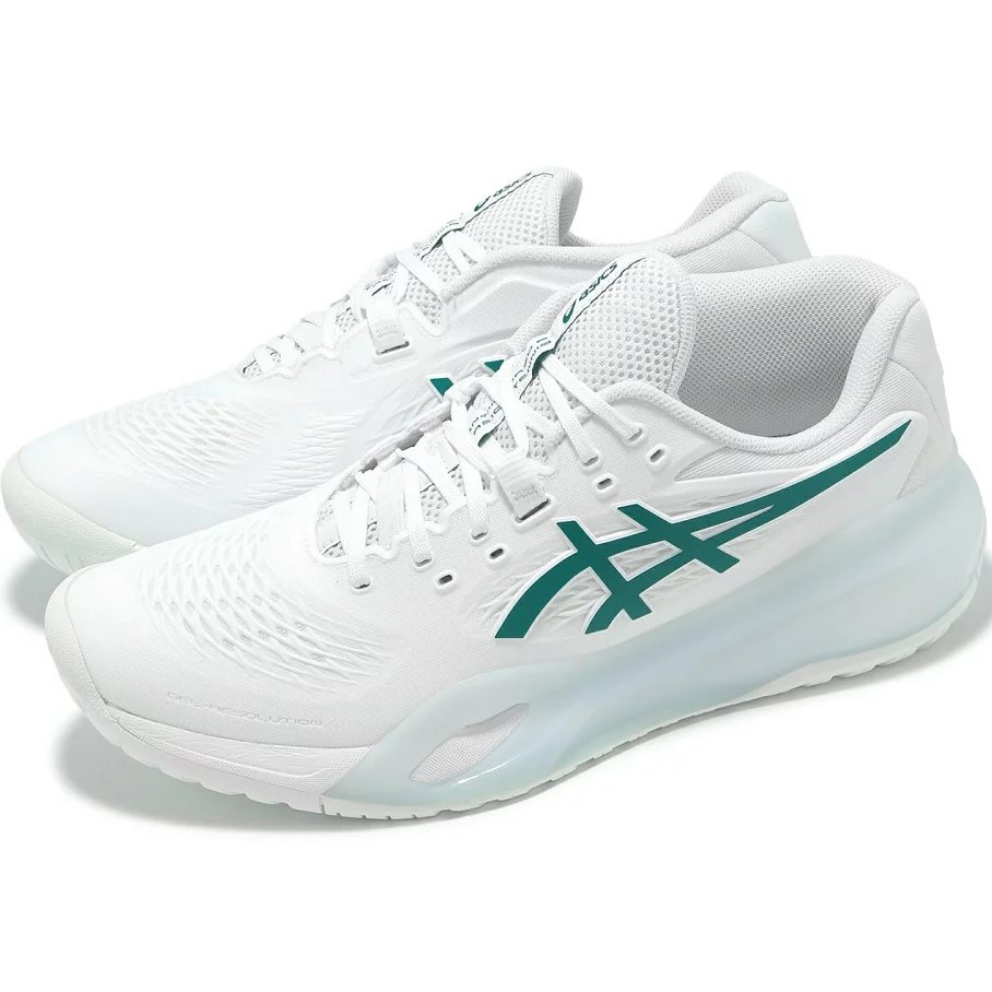 Giày Pickleball Asics Gel-Resolution X Tennis Shoes White Pitch Green 1041A481-102 7