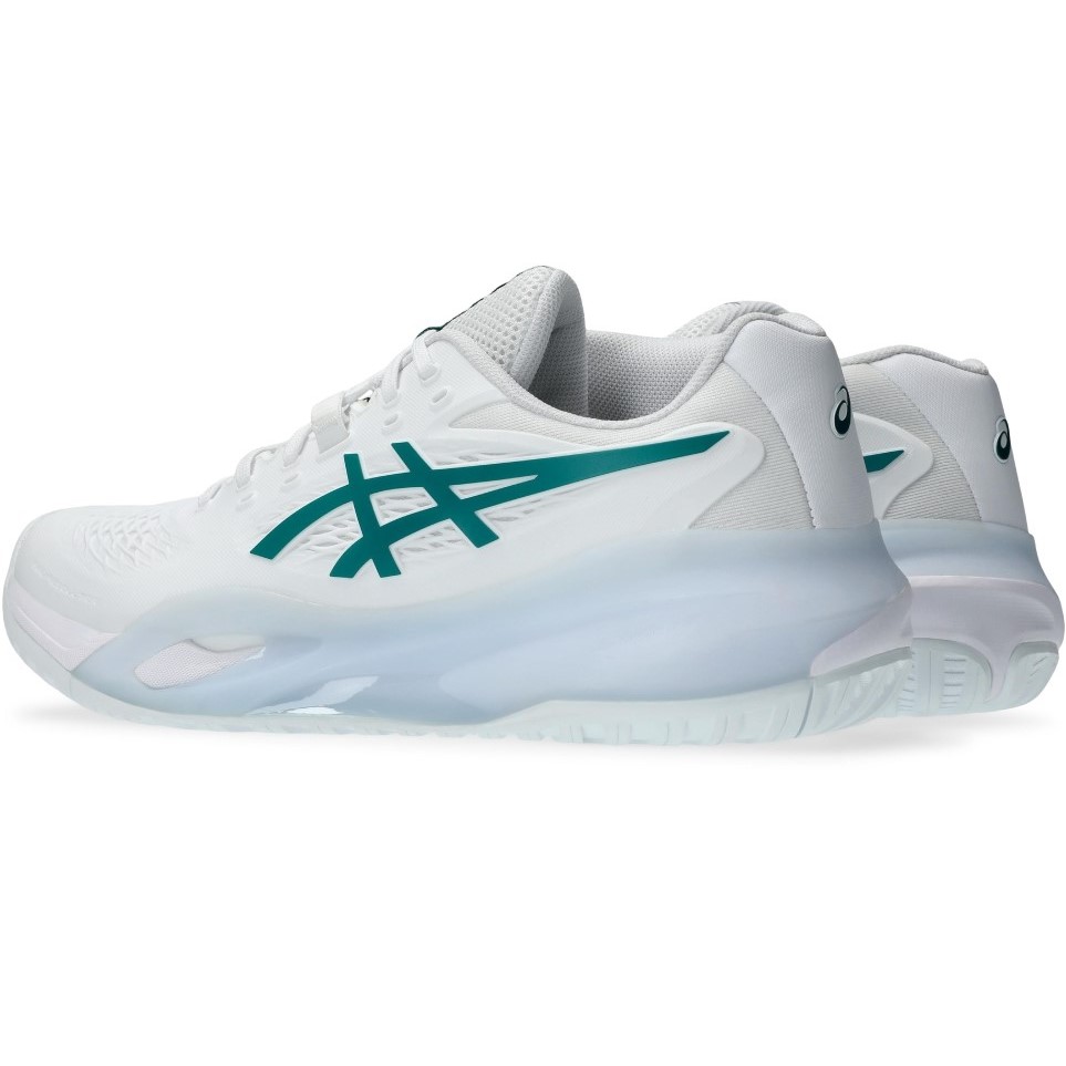 Giày Pickleball Asics Gel-Resolution X Tennis Shoes White Pitch Green 1041A481-102 11
