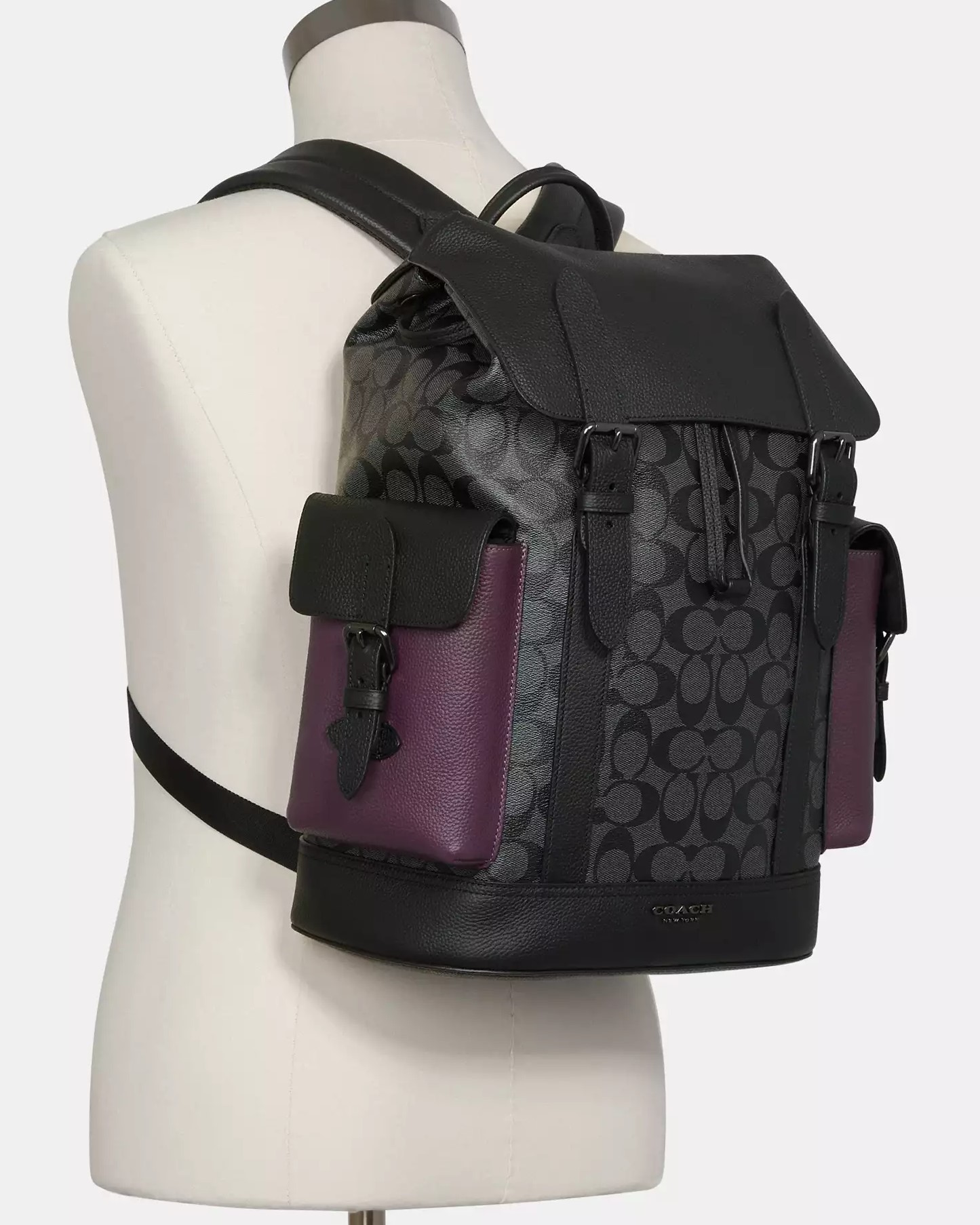 Balo Coach Hudson Backpack In Colorblock Signature Canvas C5414 1
