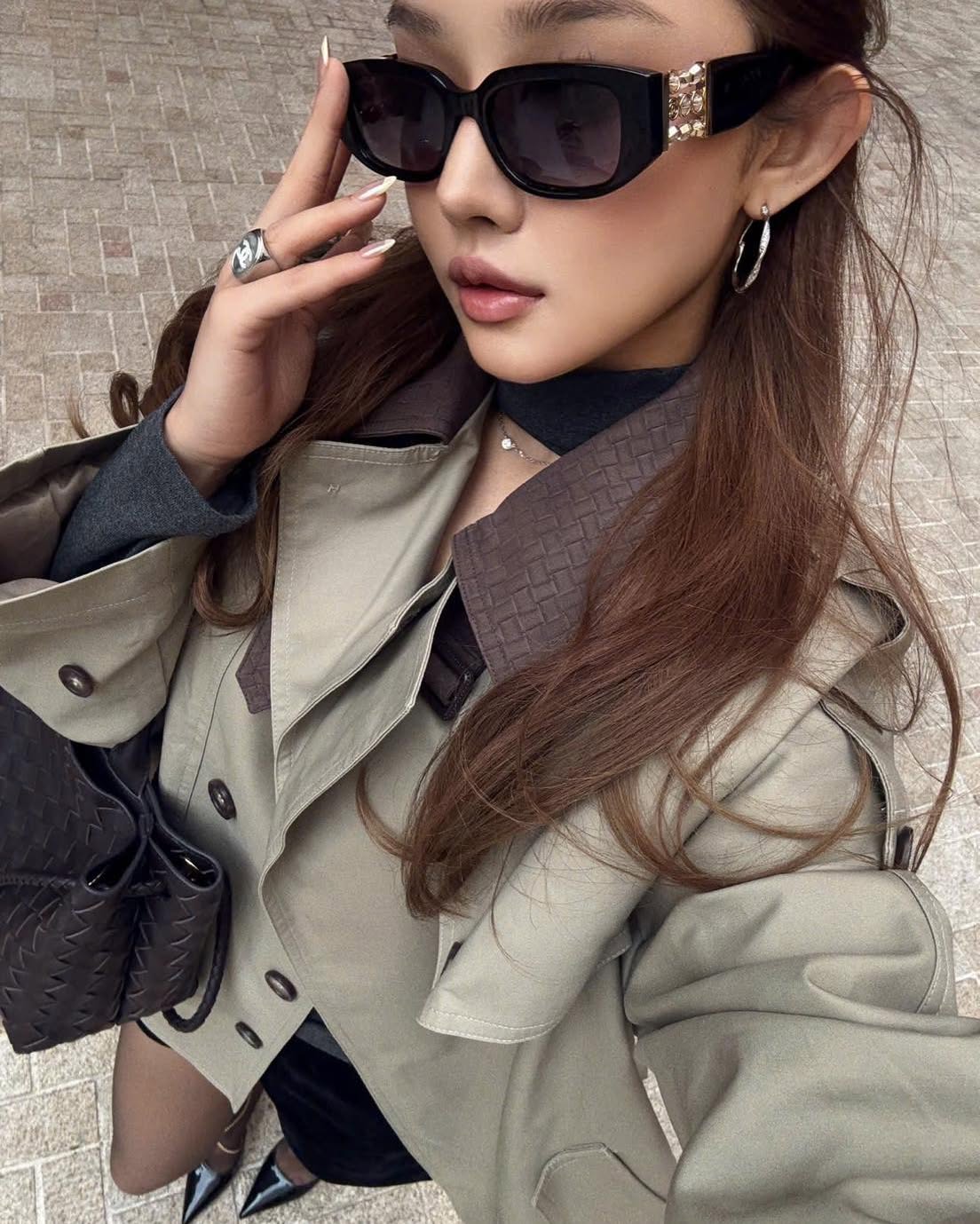 Mắt kính Chanel Acetate Rectangle Sunglasses CH5544 6