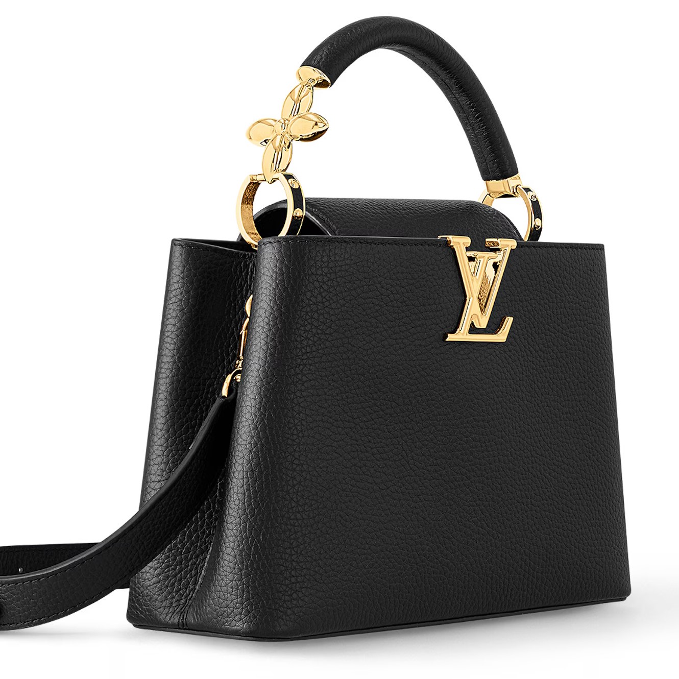 Túi LV nữ Capucines BB Taurillon Leather Black M24698 3