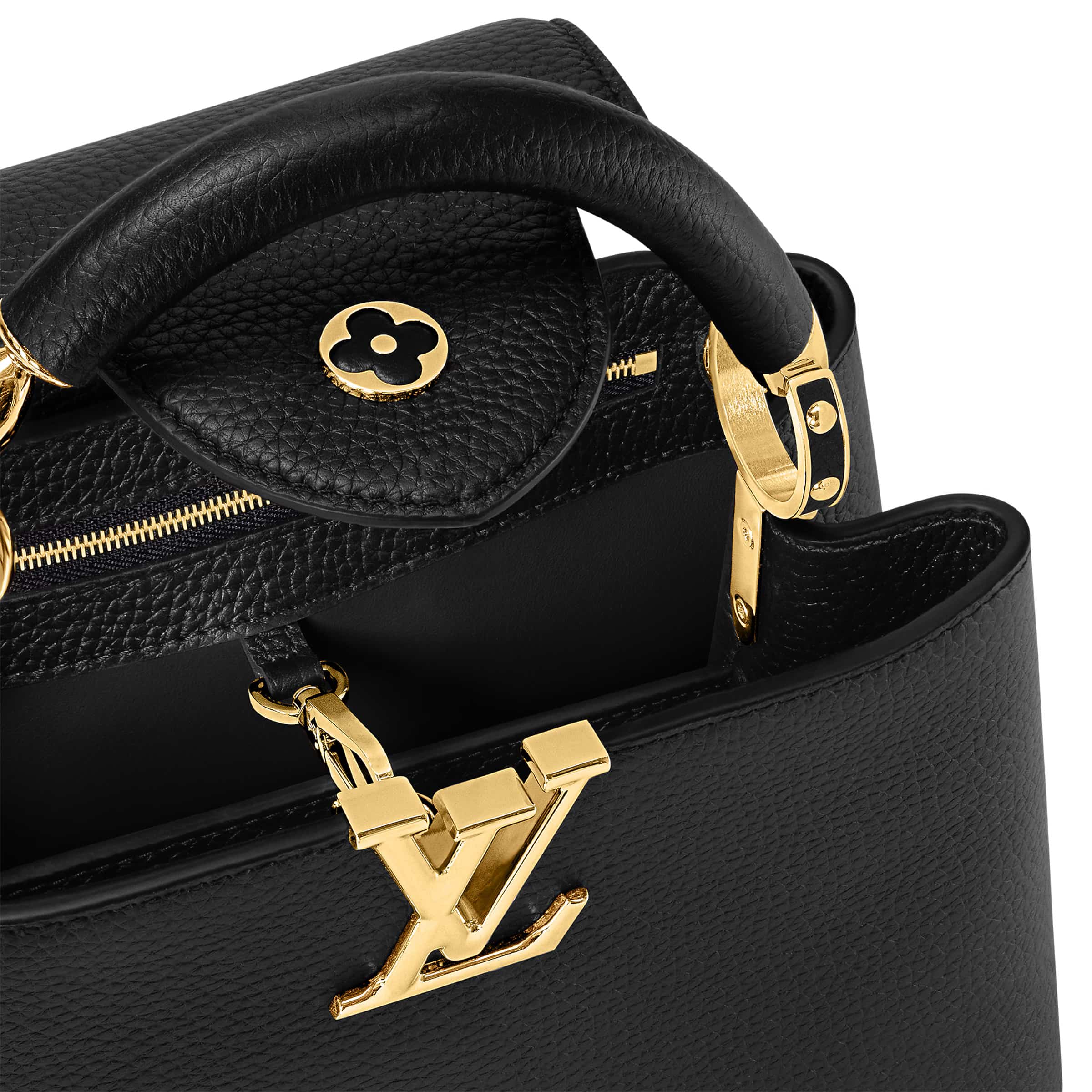 Túi LV nữ Capucines BB Taurillon Leather Black M24698 4