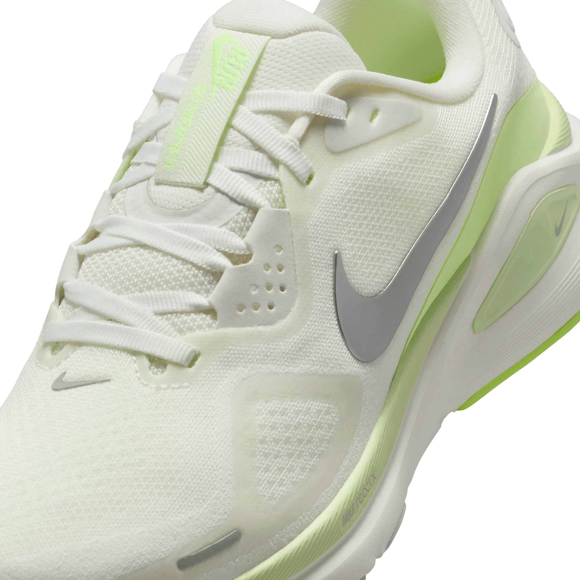 Giày Nike Structure 26 Road Running Shoes Summit White Barely Volt HJ1101-103 11