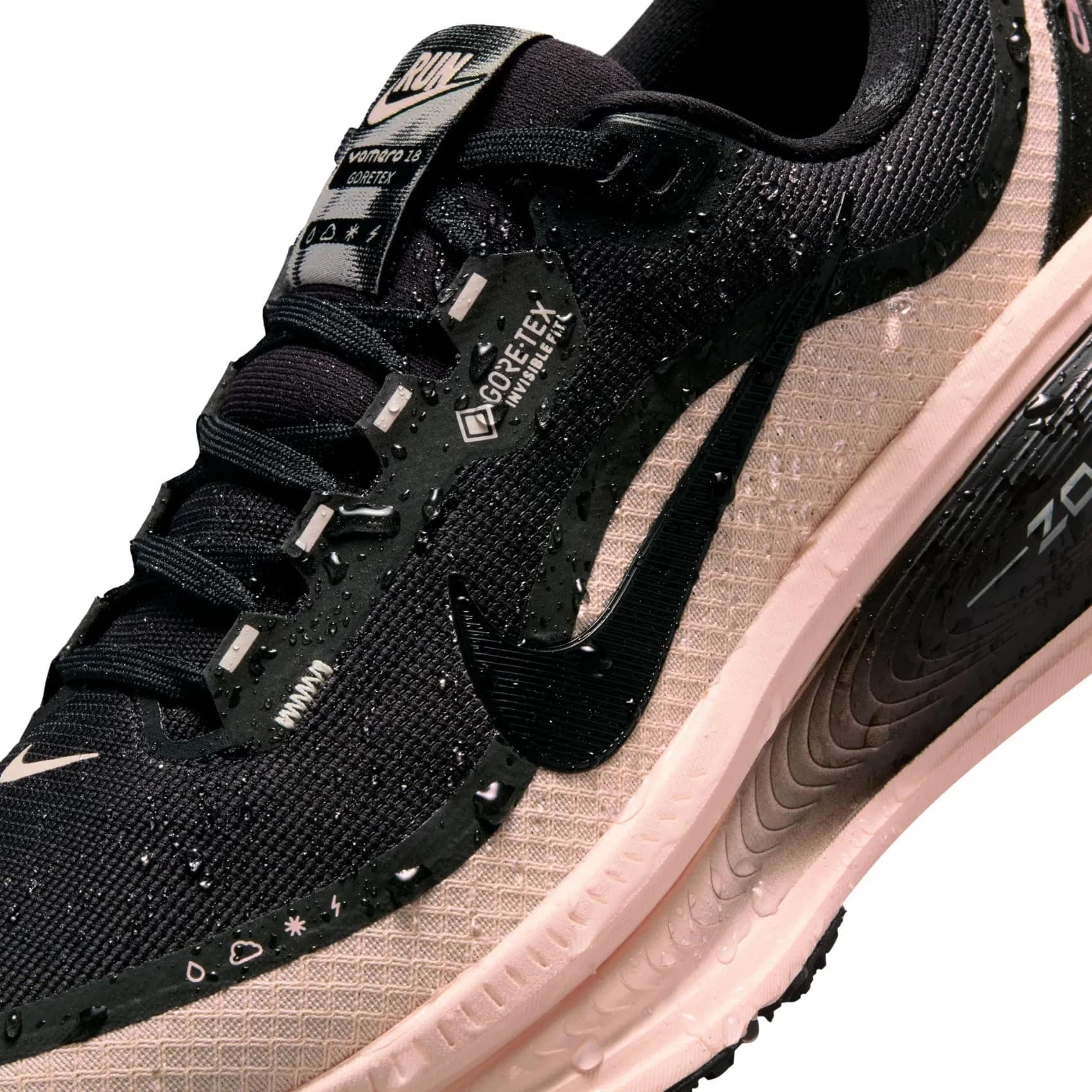 Giày Nike nữ Vomero 18 Gore-Tex Womens Road Running Shoes Black Crimson Tint HQ7002-003 7