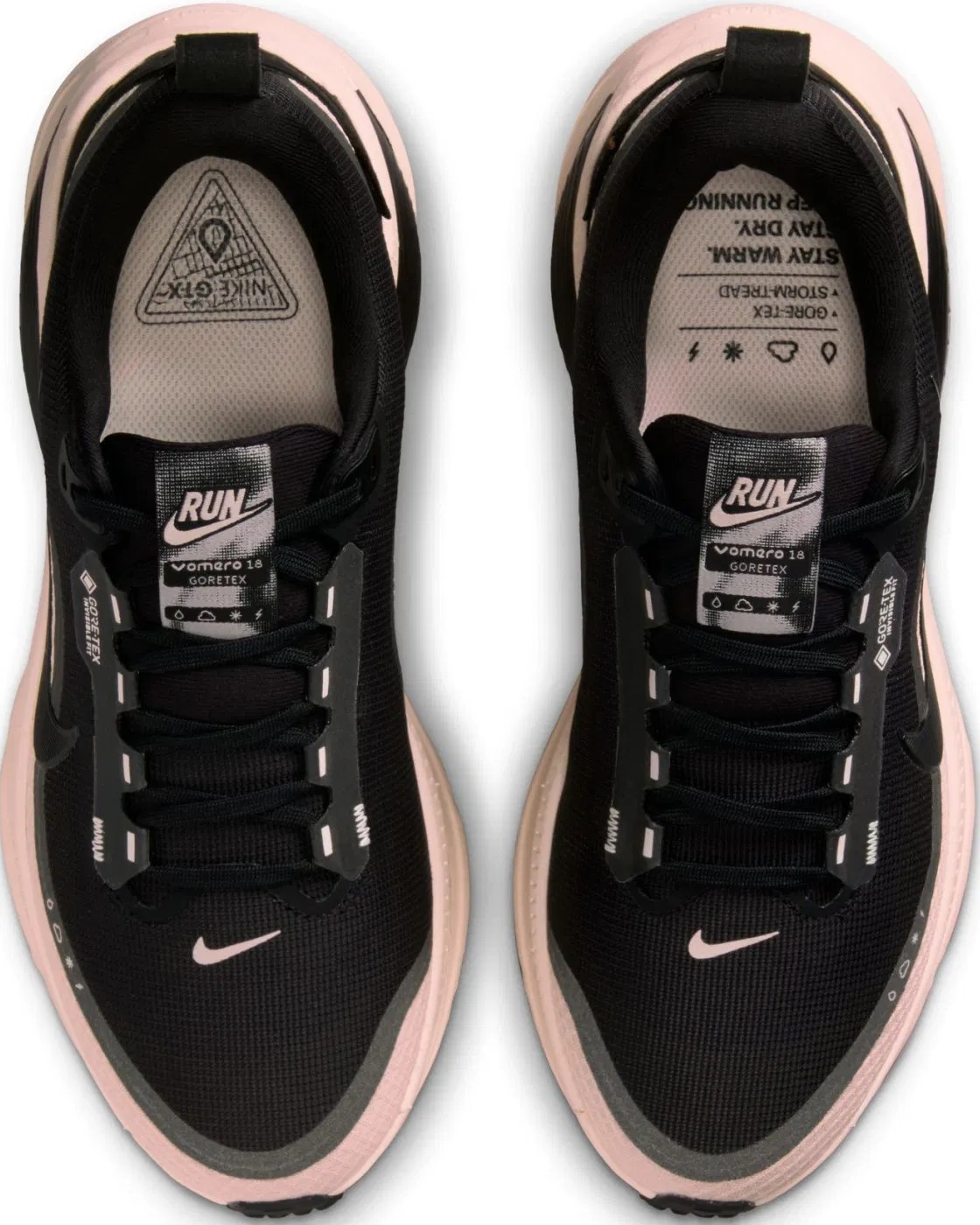 Giày Nike nữ Vomero 18 Gore-Tex Womens Road Running Shoes Black Crimson Tint HQ7002-003 10