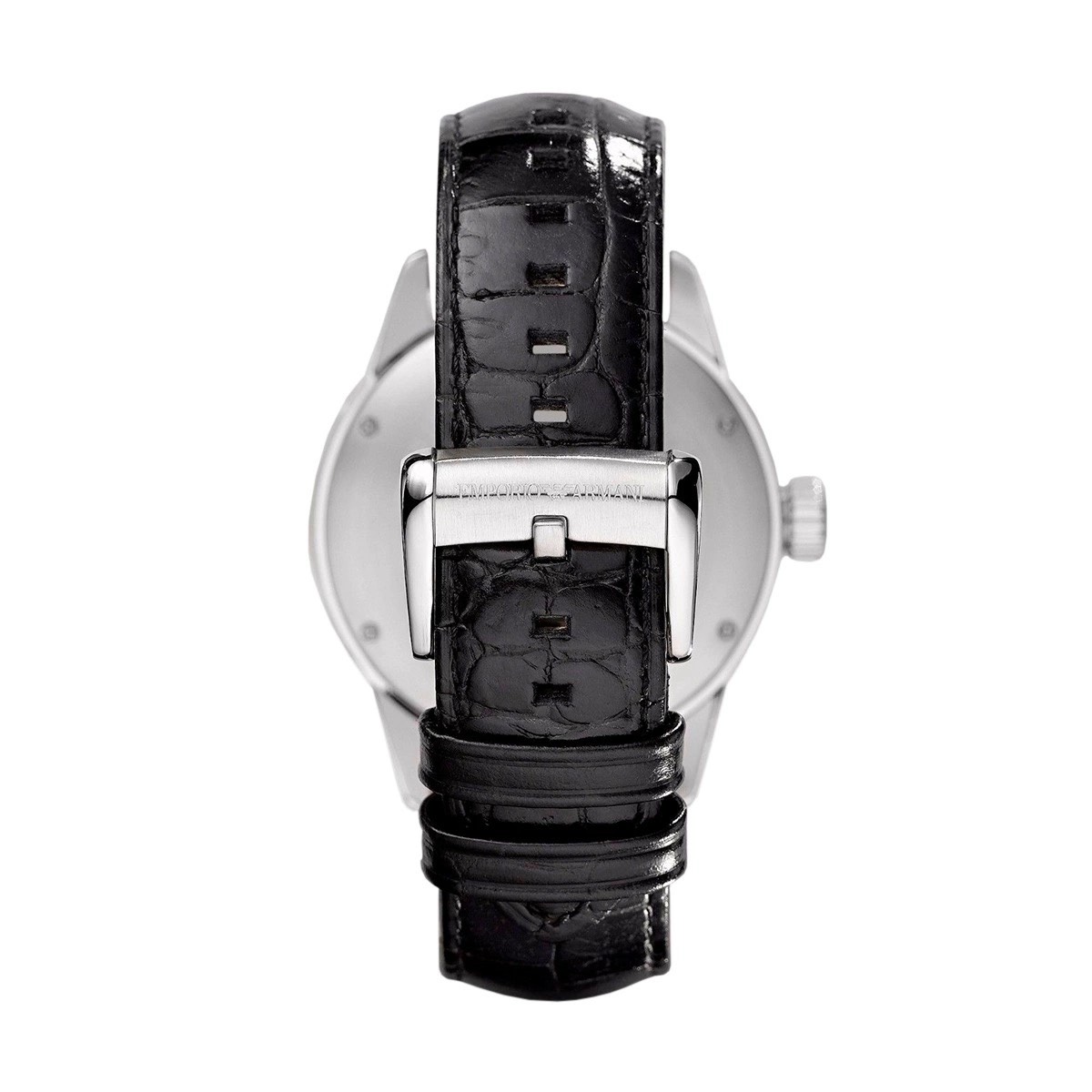 Đồng hồ Nam Emporio Armani Meccanico Mens Black Dial Leather Strap Automatic Watch AR4629 18