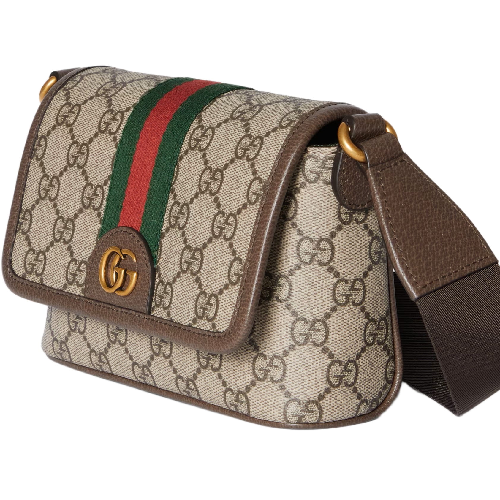 Túi Gucci Ophidia Mini Bag Beige and Dark Brown GG Monogram 1