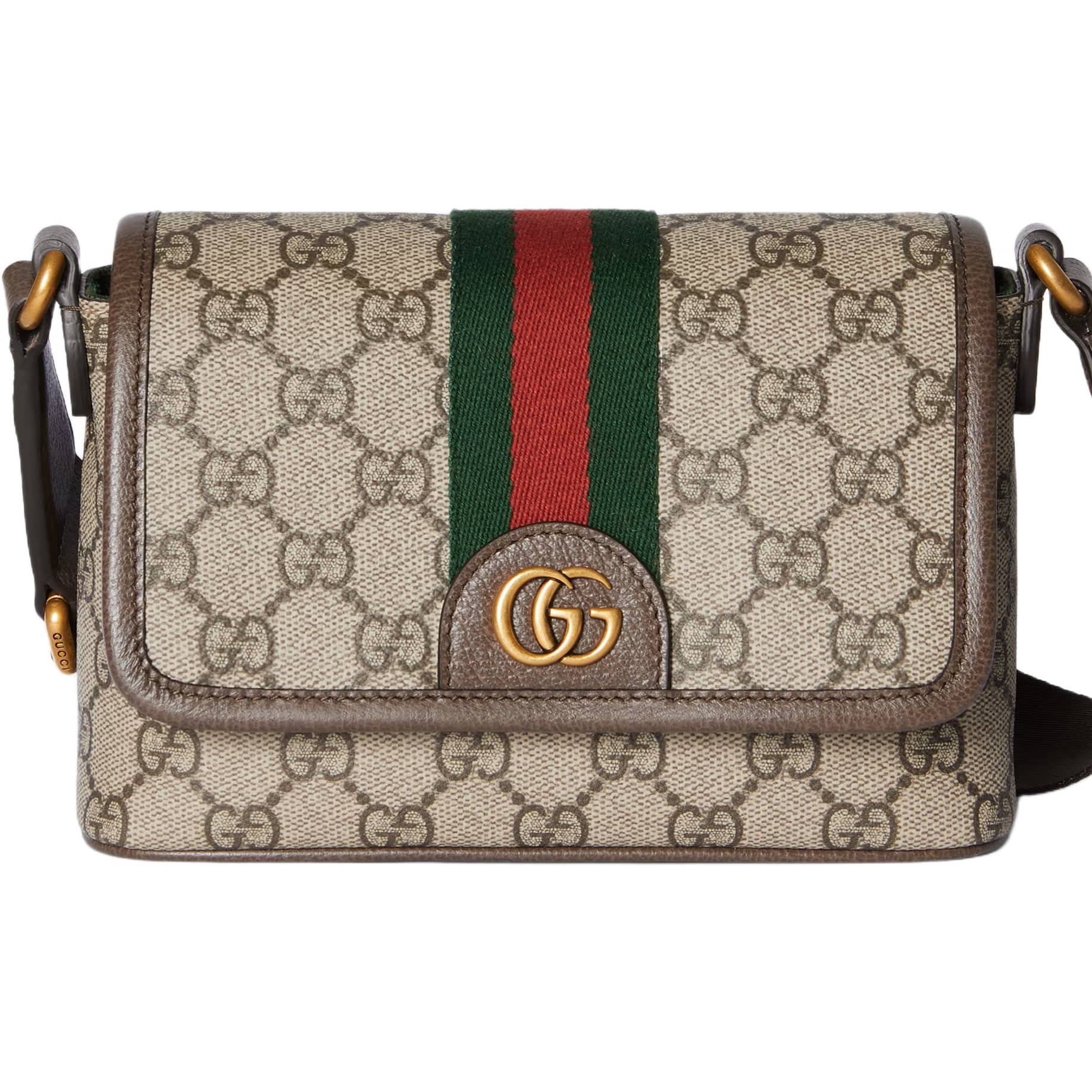 Túi Gucci Ophidia Mini Bag Beige and Dark Brown GG Monogram 7
