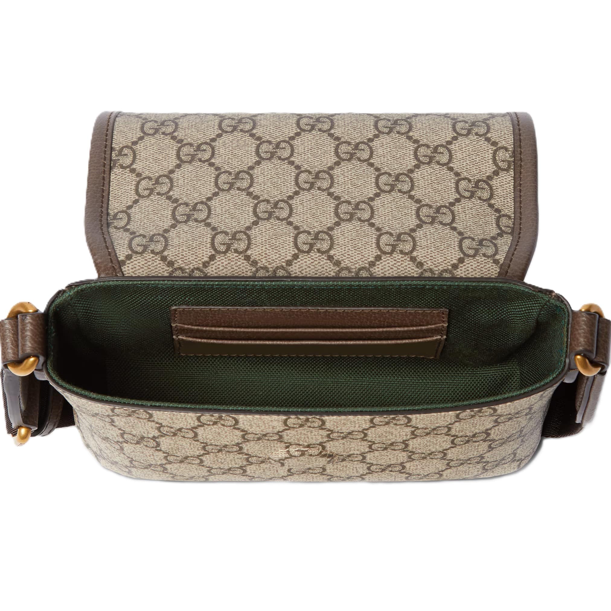 Túi Gucci Ophidia Mini Bag Beige and Dark Brown GG Monogram 9