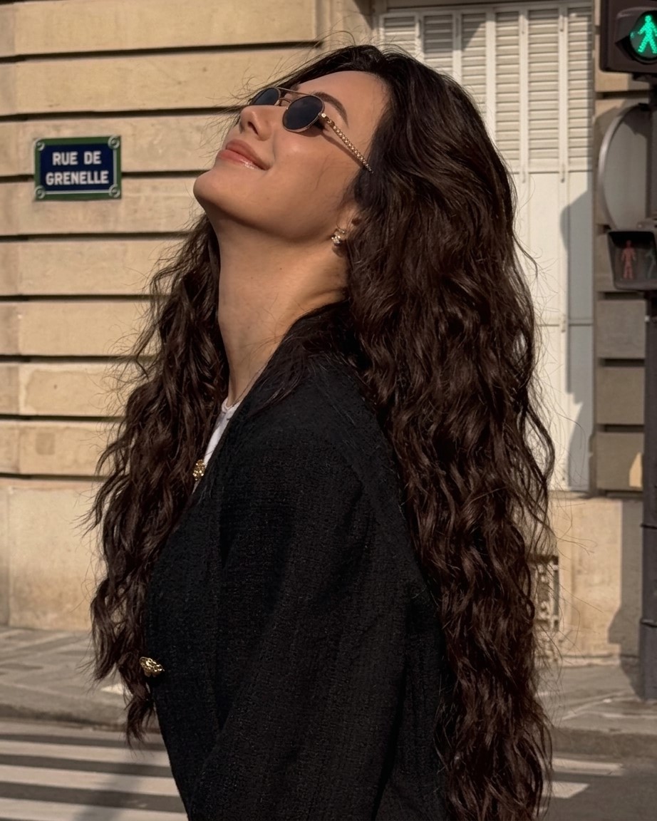 Mắt kính Chanel Oval Sunglasses Metal Imitation Pearls Gold Frame Brown Lenses 4297H 3