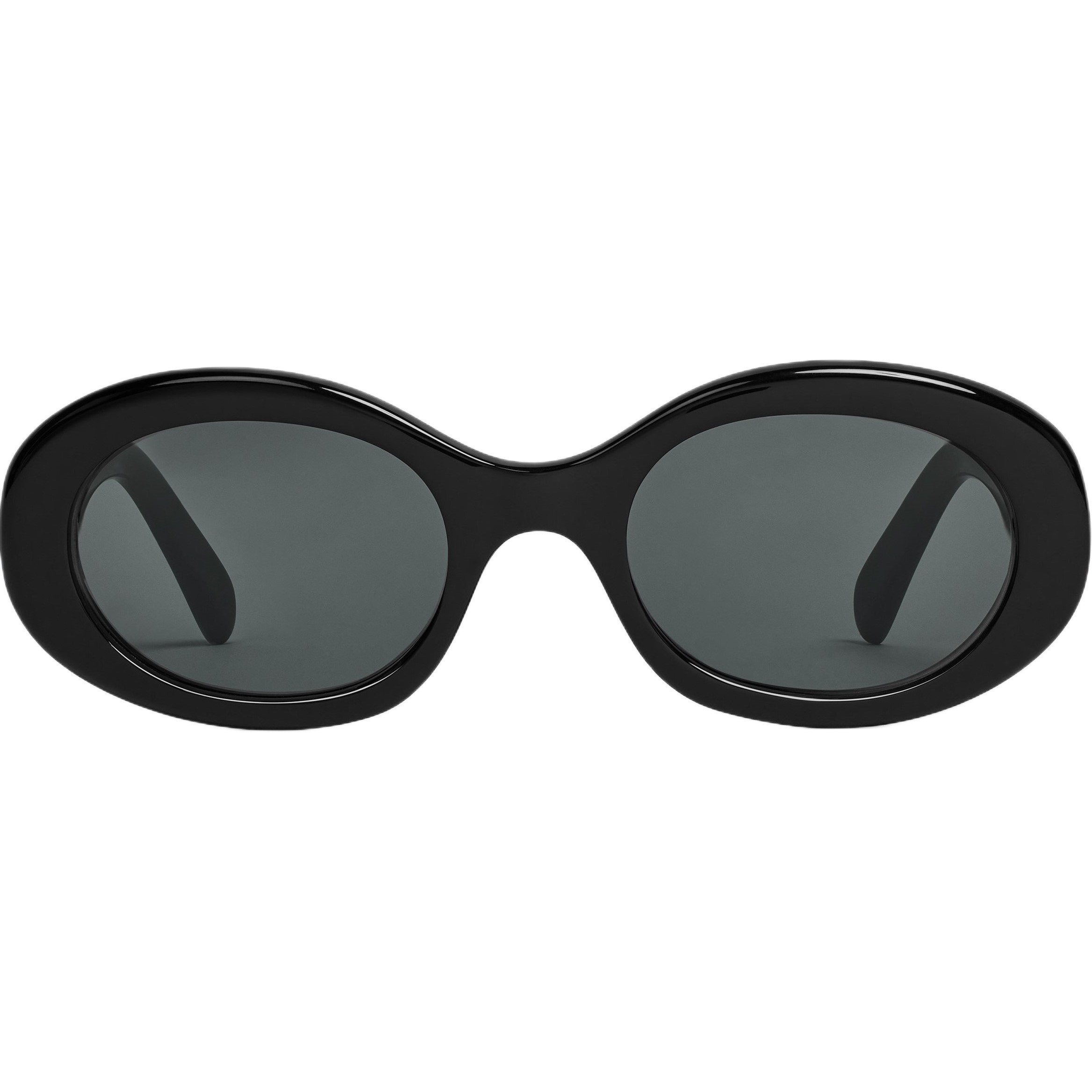 MÁT NỮ CELINE TRIOMPHE 01 SUNGLASSES IN OVAL BLACK ACETATE FRAME 2