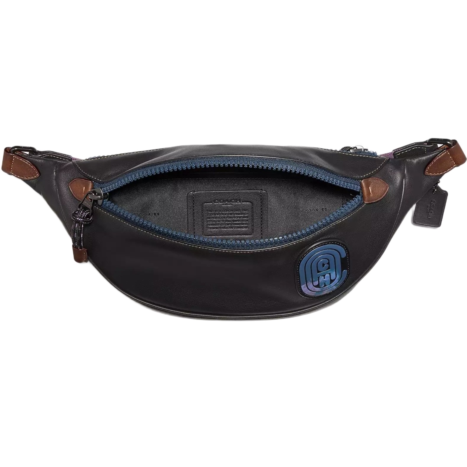 Túi bao tử Coach Rivington Belt Bag With Coach Patch Black Copper Finish 69303 2