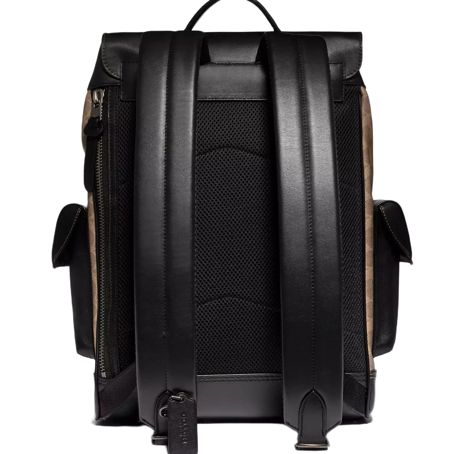 Balo Coach Rivington Backpack In Signature Canvas Black Copper Khaki 40344 2